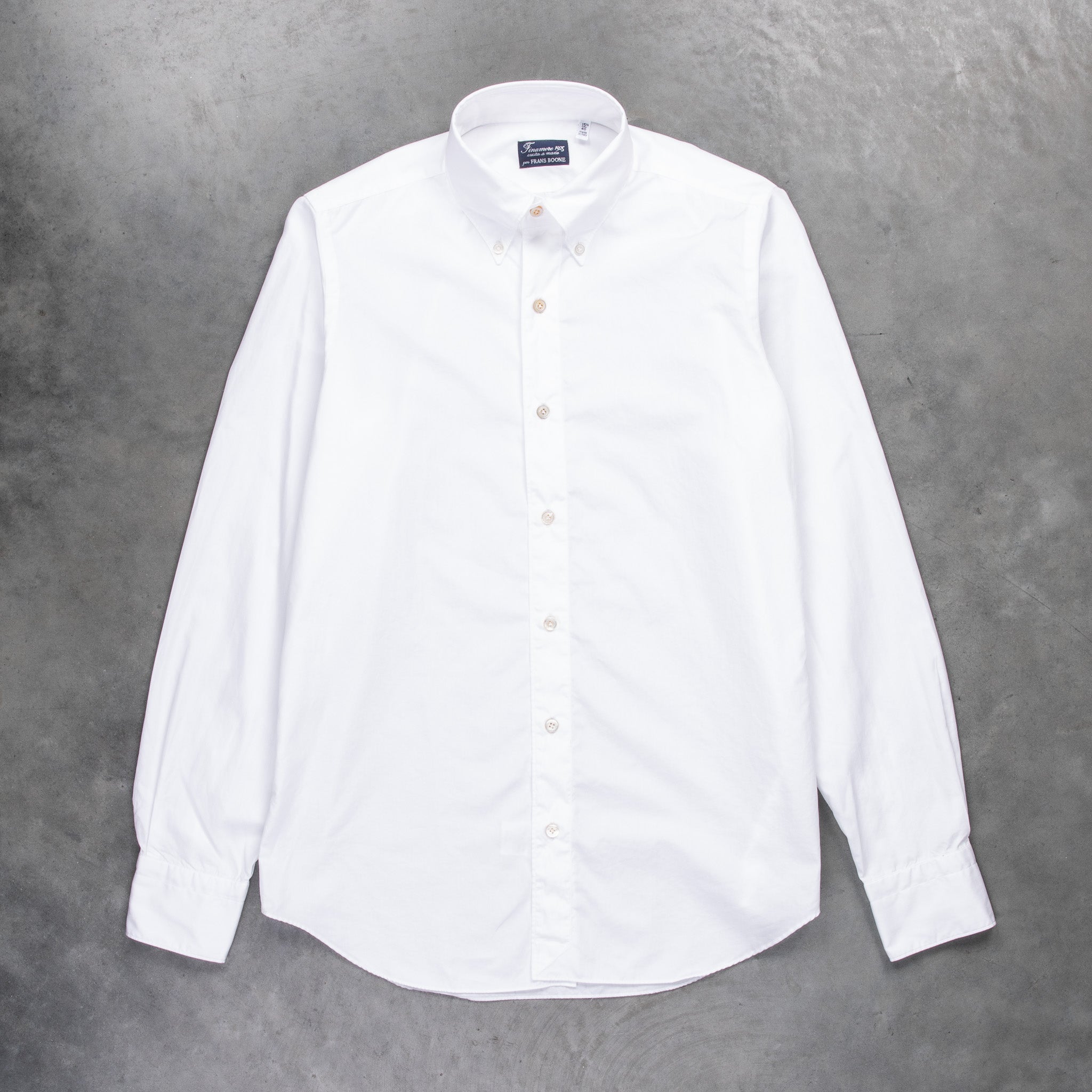 Finamore Tokyo shirt Lucio Collar white alumo poplin