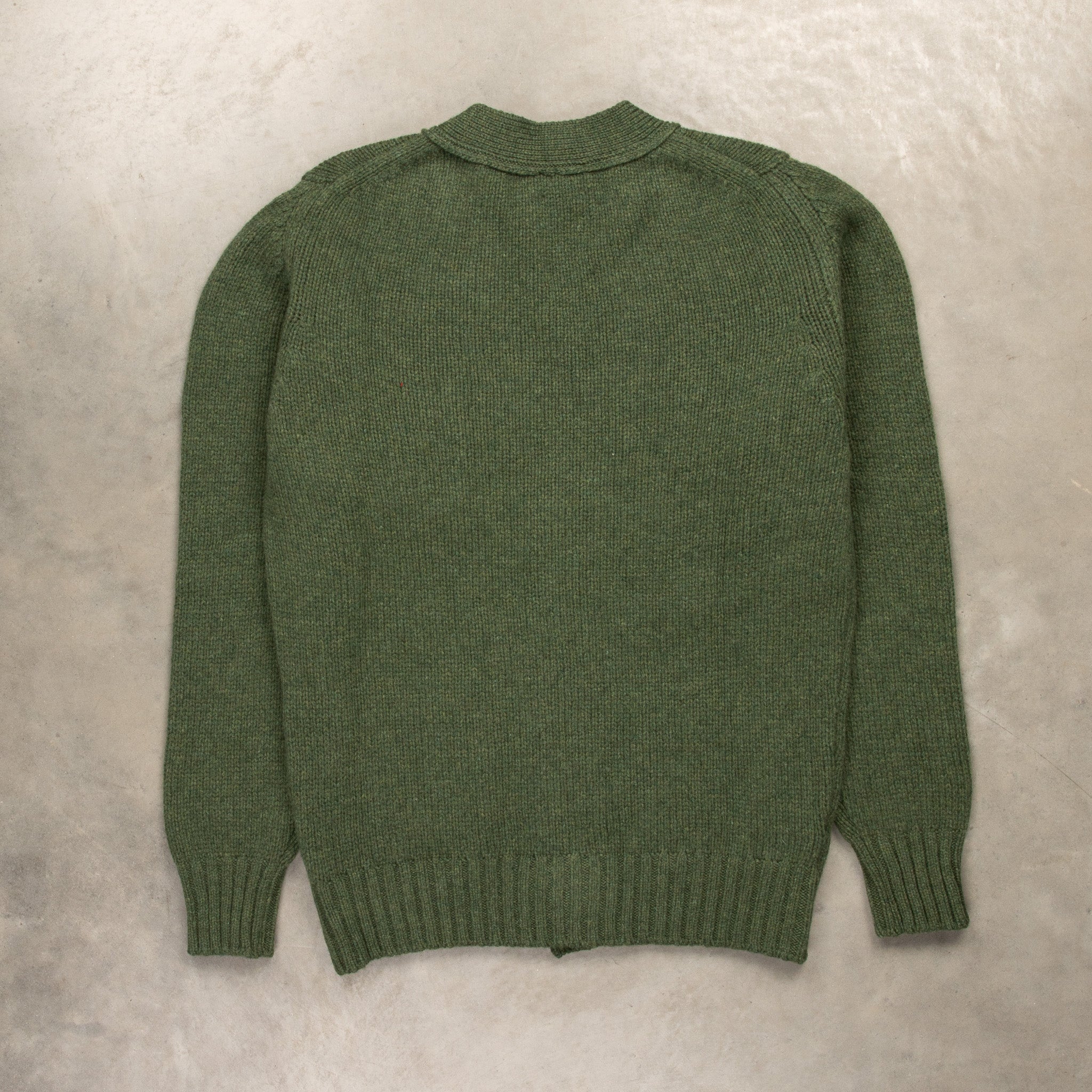 William Lockie x Frans Boone Alain 3-Pocket Cardigan Lambswool Rosemary