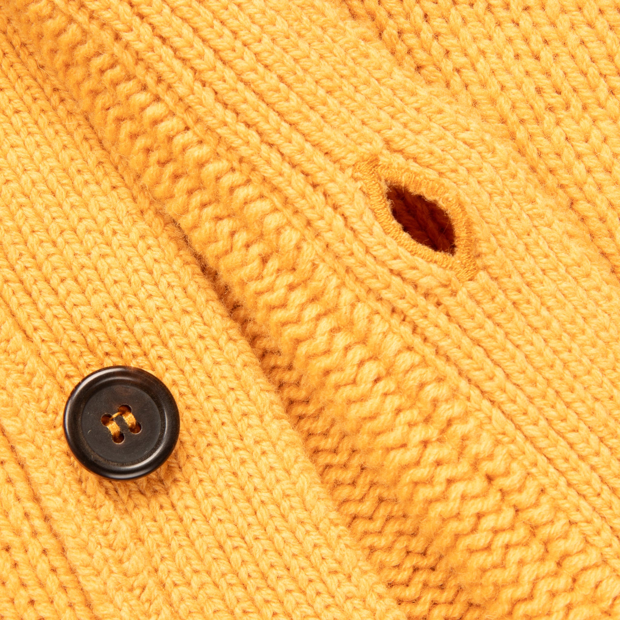 William Lockie x Frans Boone Alain 3-Pocket Cardigan Lambswool Harvest Gold