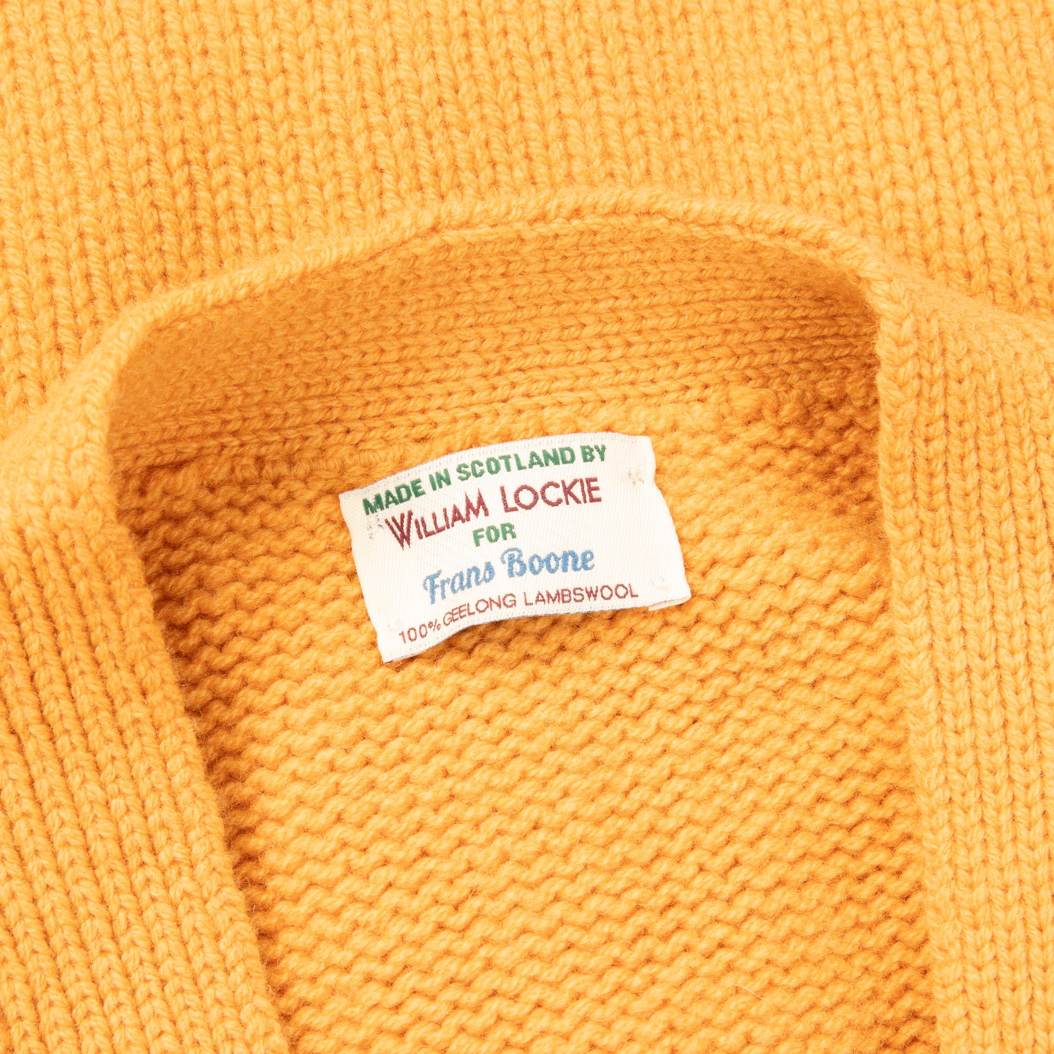 William Lockie x Frans Boone Alain 3-Pocket Cardigan Lambswool Harvest ...