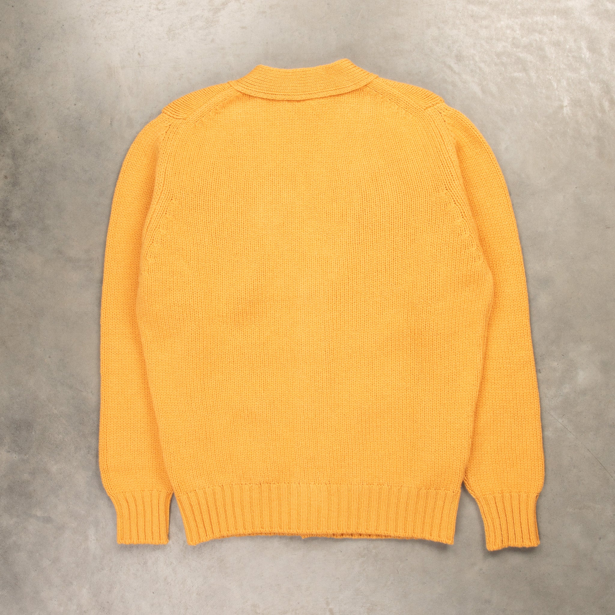 William Lockie x Frans Boone Alain 3-Pocket Cardigan Lambswool Harvest Gold