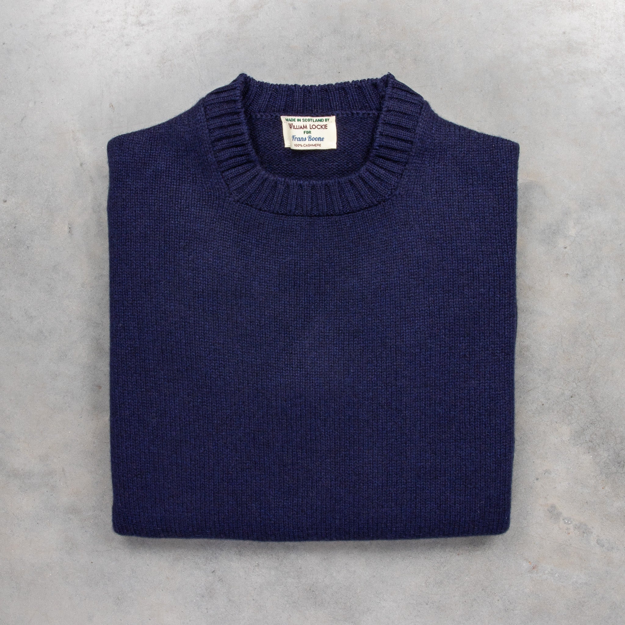 William Lockie x Frans Boone Nis Cashmere Crew Neck Blackberry