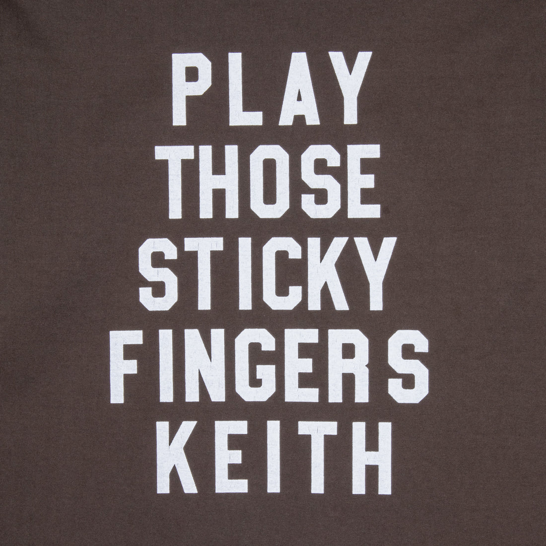 The Real McCoy's Football T-Shirt Sticky Fingers Charcoal