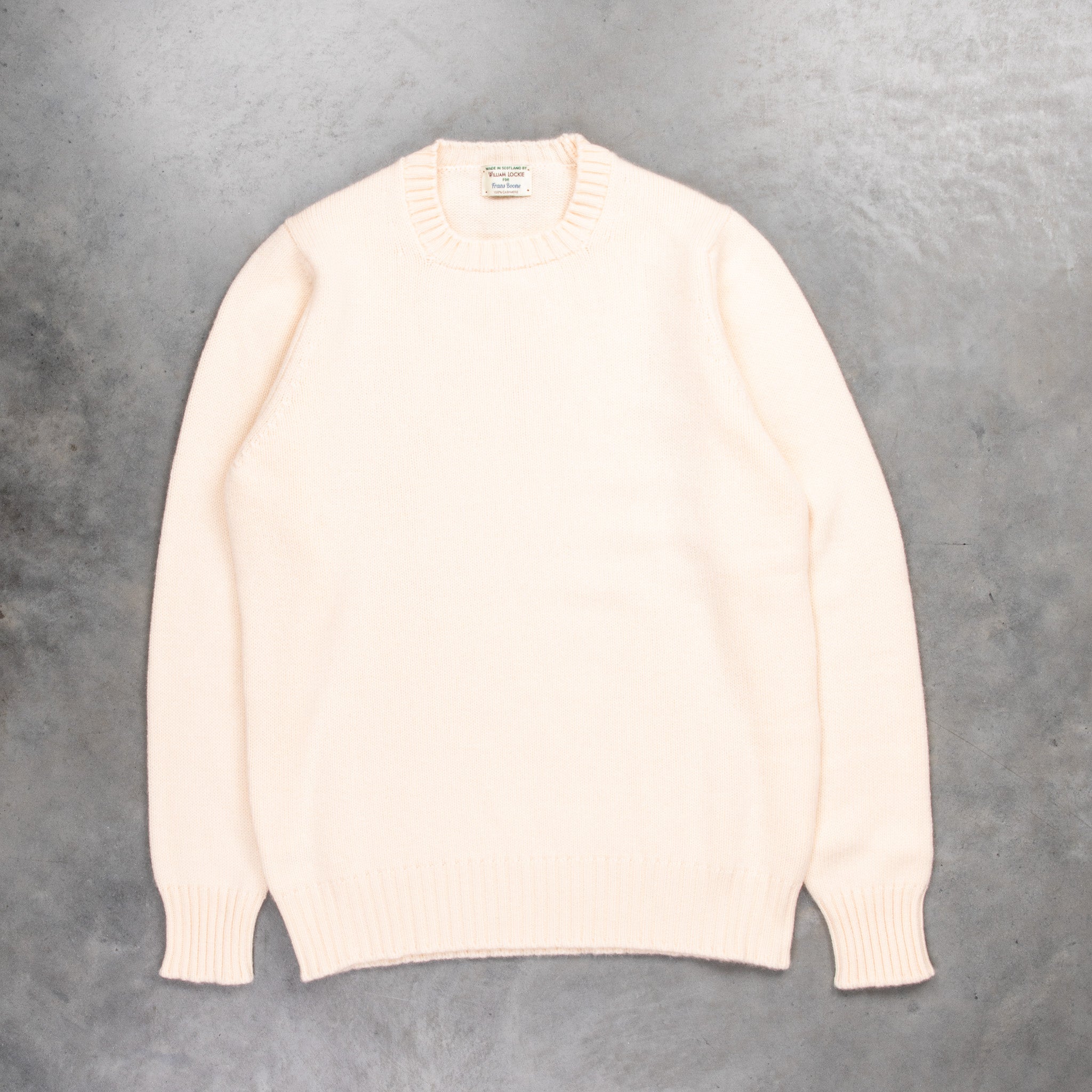 William Lockie x Frans Boone Nis Cashmere Crew Neck Chantilly