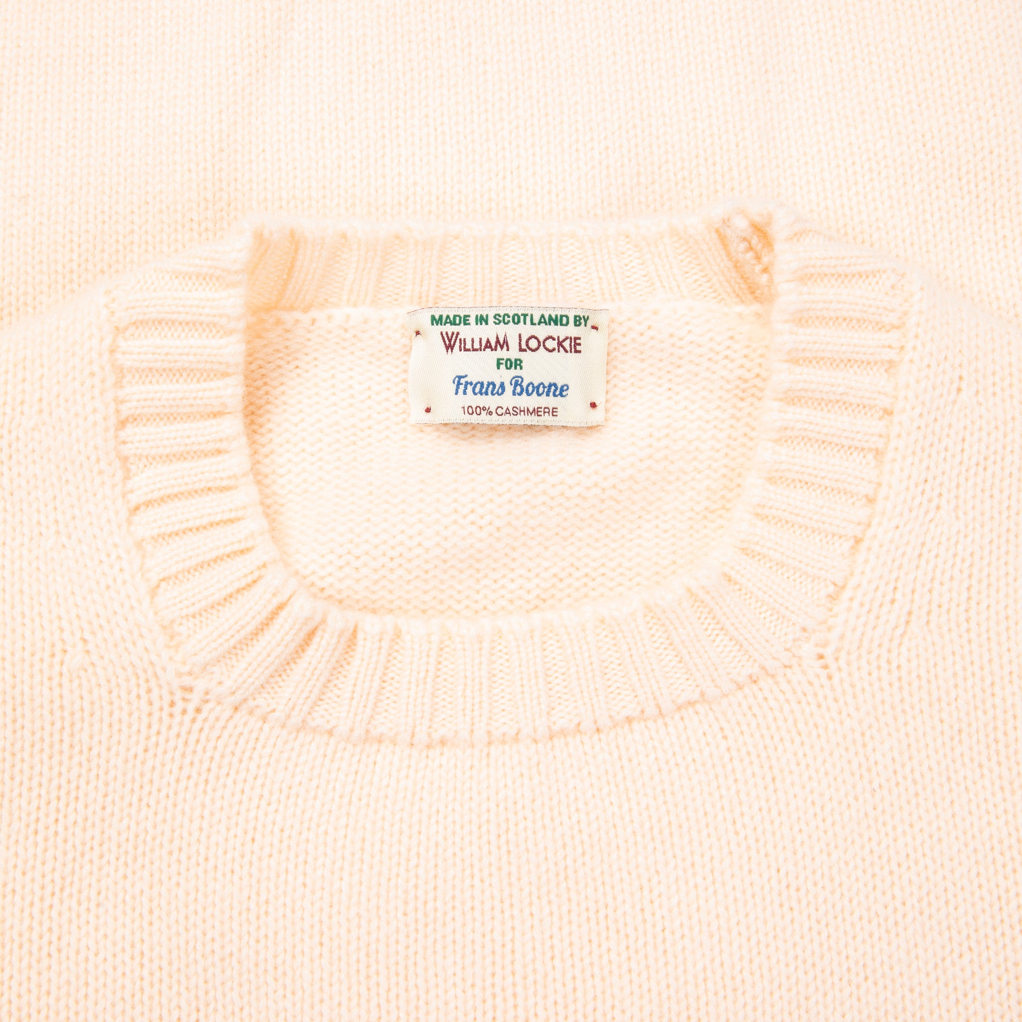 William Lockie x Frans Boone Nis Cashmere Crew Neck Chantilly