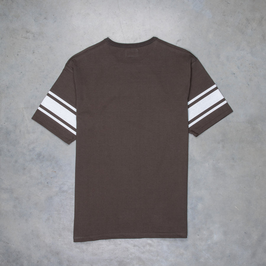 The Real McCoy's Football T-Shirt Sticky Fingers Charcoal