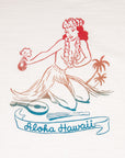 The Real McCoy's Athlethic Hawaii, Aloha T-Shirt Milk