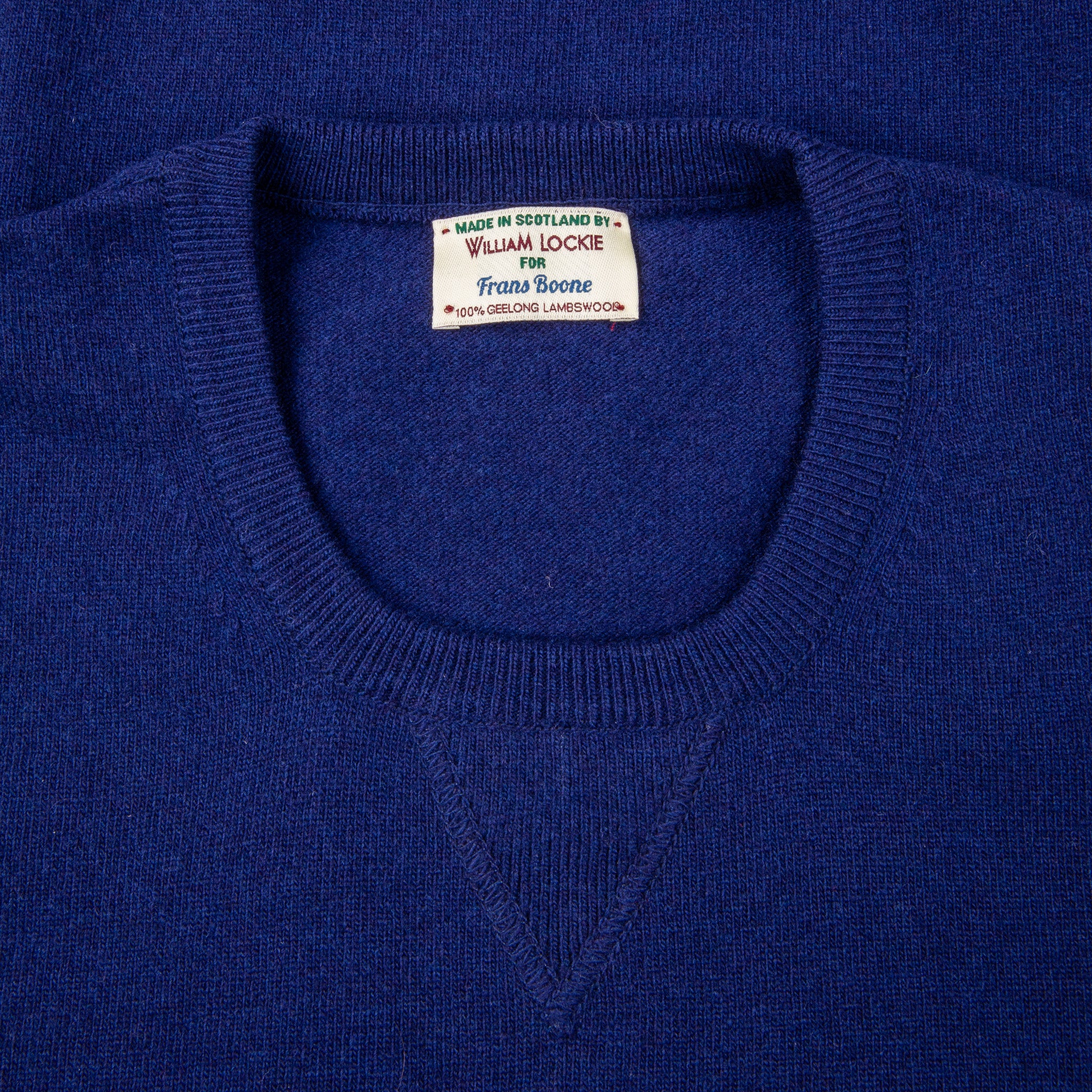 William Lockie x Frans Boone Super Geelong Vintage fit sweater American Navy