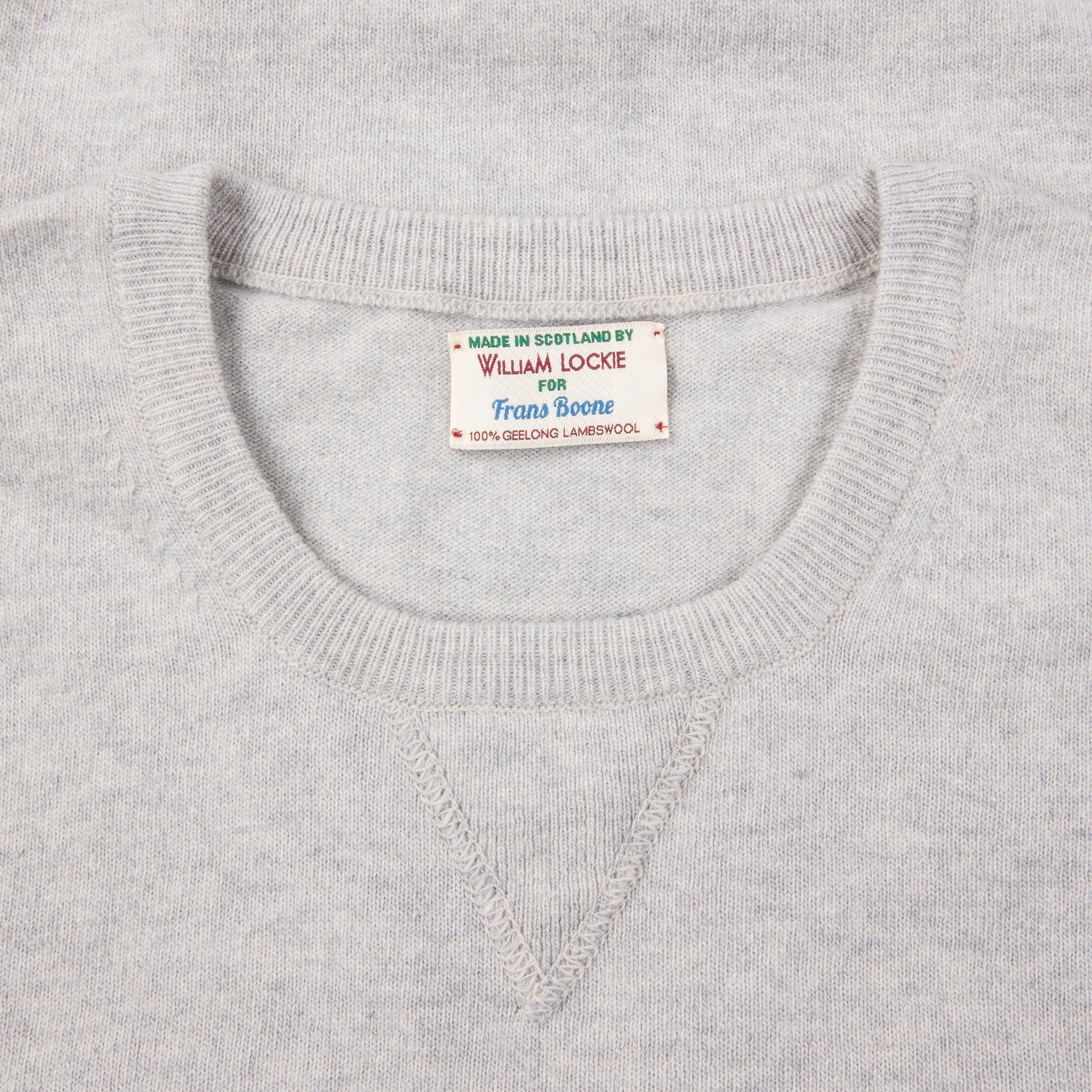 William Lockie x Frans Boone Super Geelong Vintage fit sweater Argent