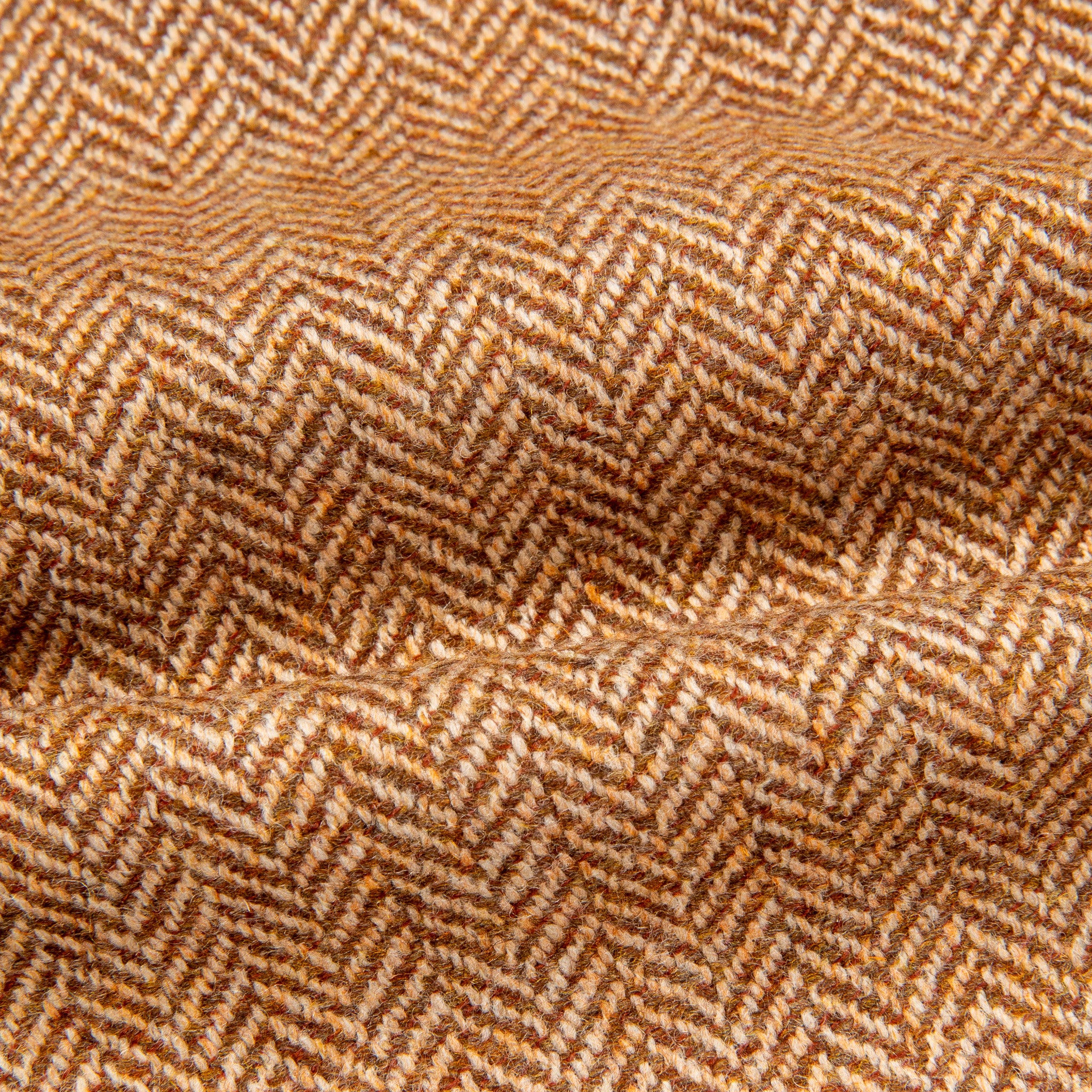 Rota Wool Cashmere Herringbone High Rise Pants Rust
