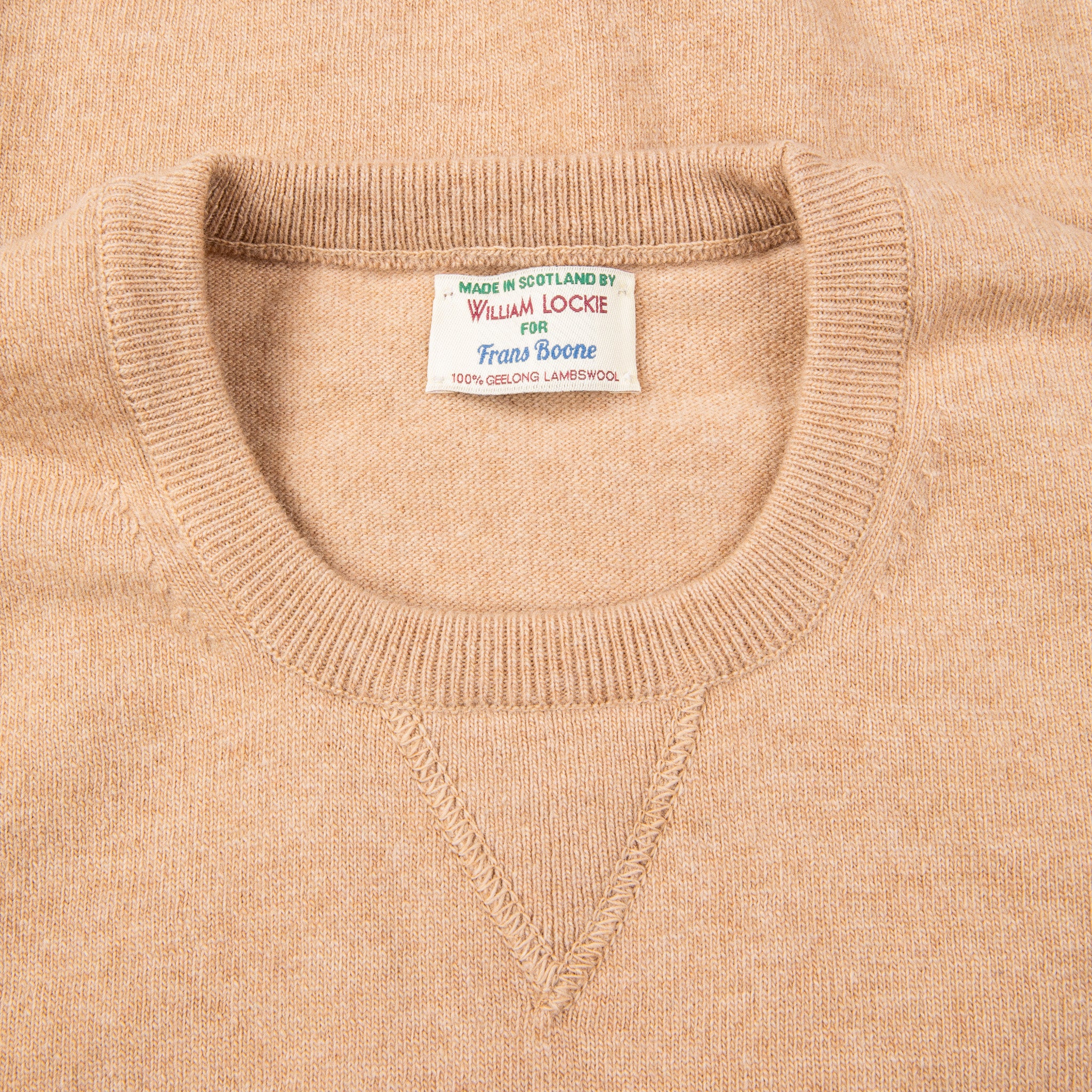 William Lockie x Frans Boone Super Geelong Vintage fit sweater Sandstorm