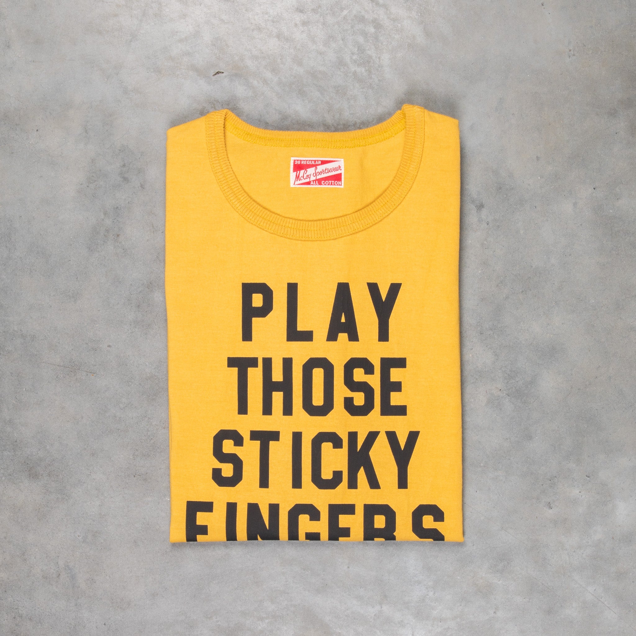 The Real McCoy&#39;s Football T-Shirt Sticky Fingers Corn