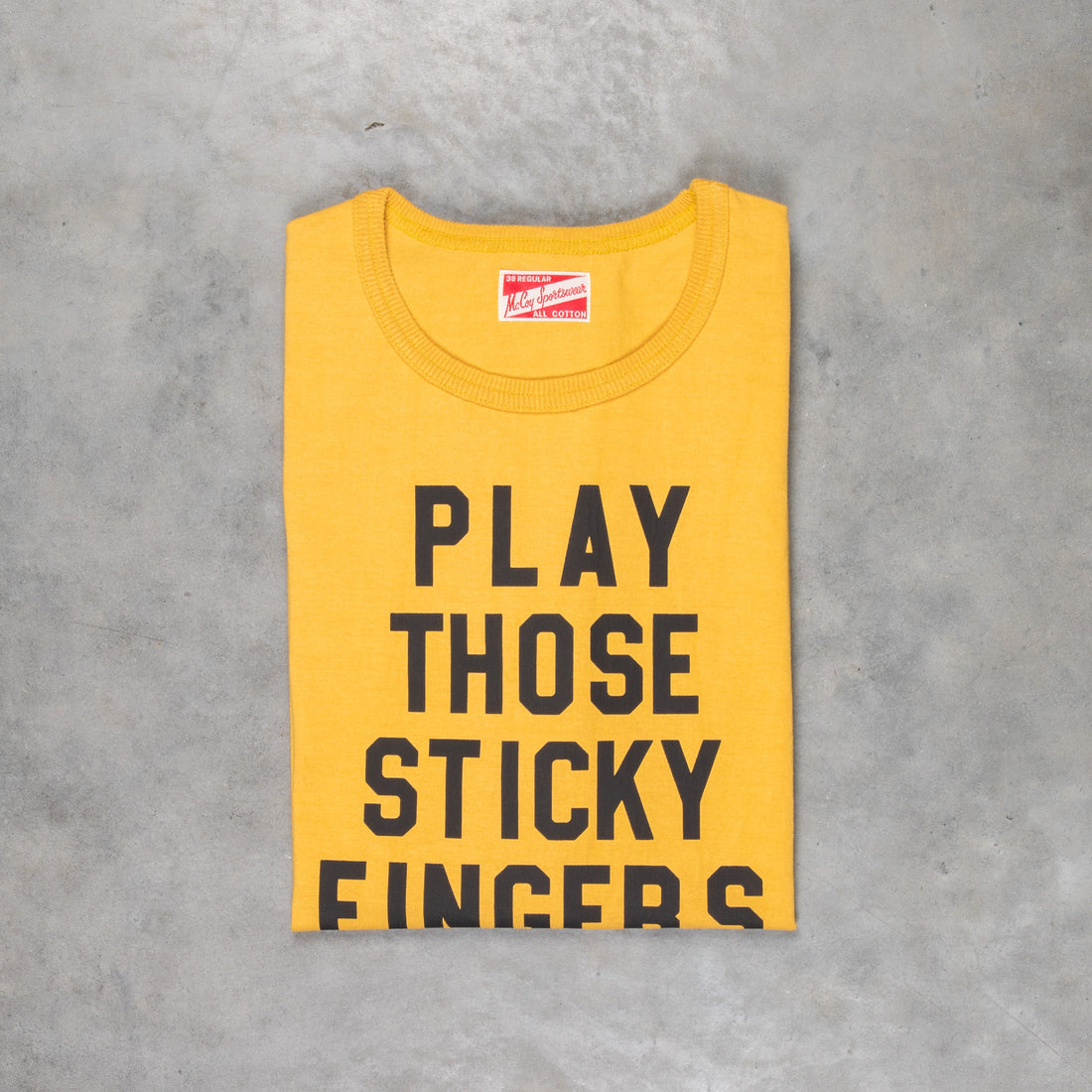 The Real McCoy's Football T-Shirt Sticky Fingers Corn