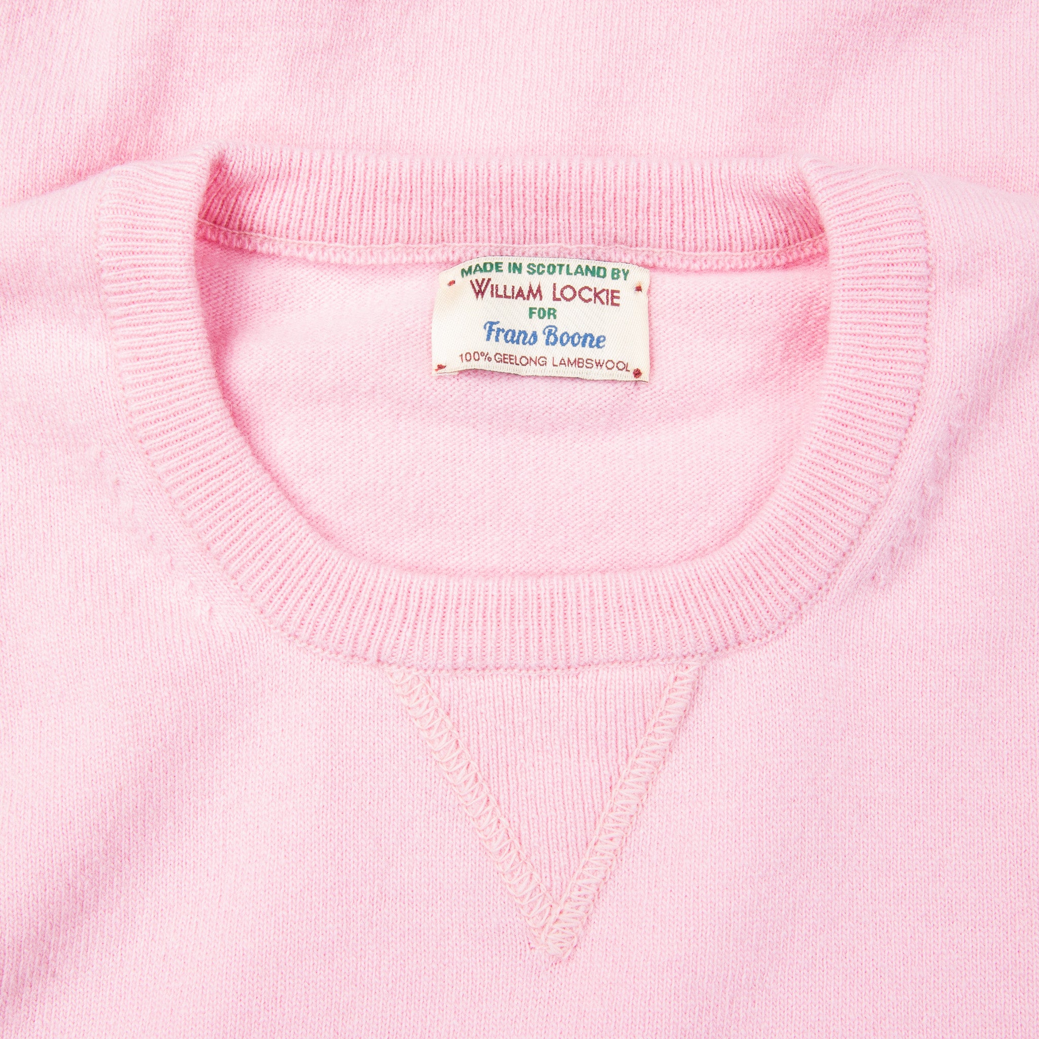 William Lockie x Frans Boone Super Geelong Vintage fit sweater Cherry Blossom
