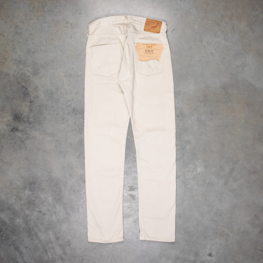 Orslow 107 Cotton Pique Ivy Fit pants Ivory