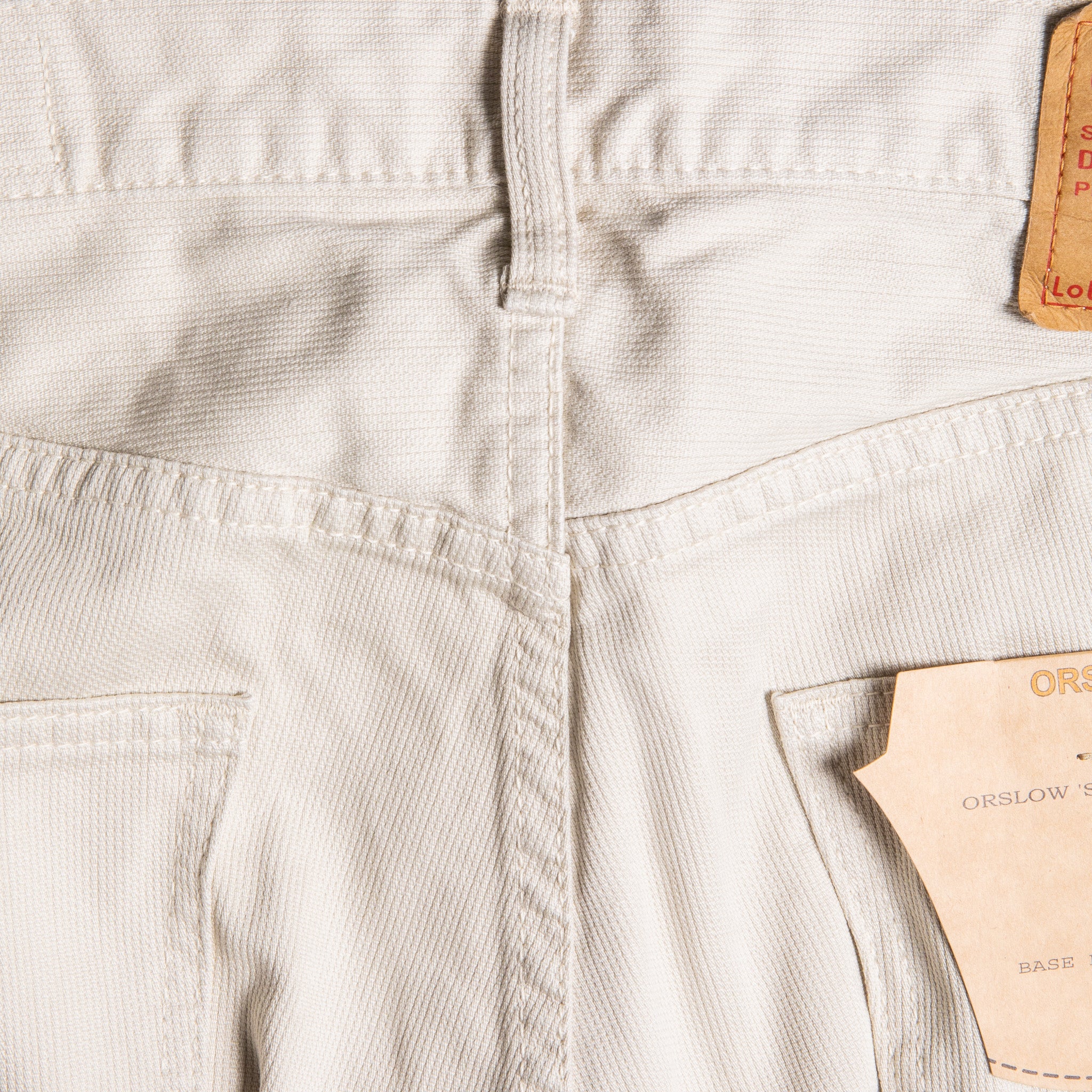 Orslow 107 Cotton Pique Ivy Fit Pants Ivory