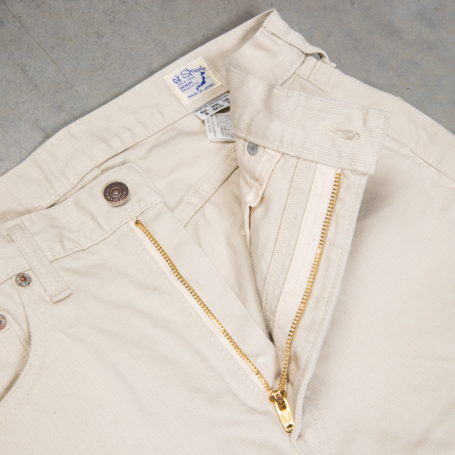 Orslow 107 Cotton Pique Ivy Fit pants Ivory