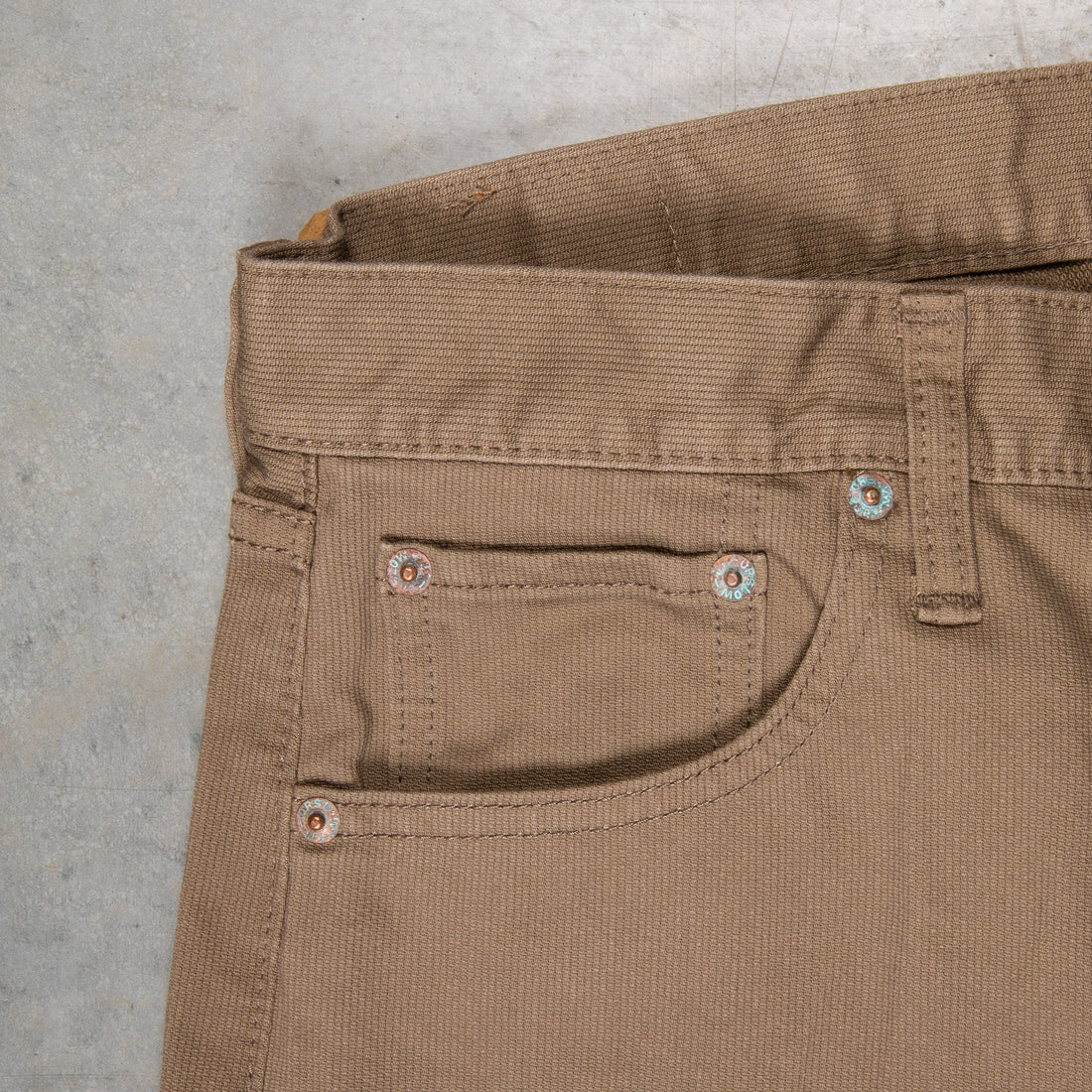 Orslow  107 Cotton Pique Ivy Fit pants Dusty olive