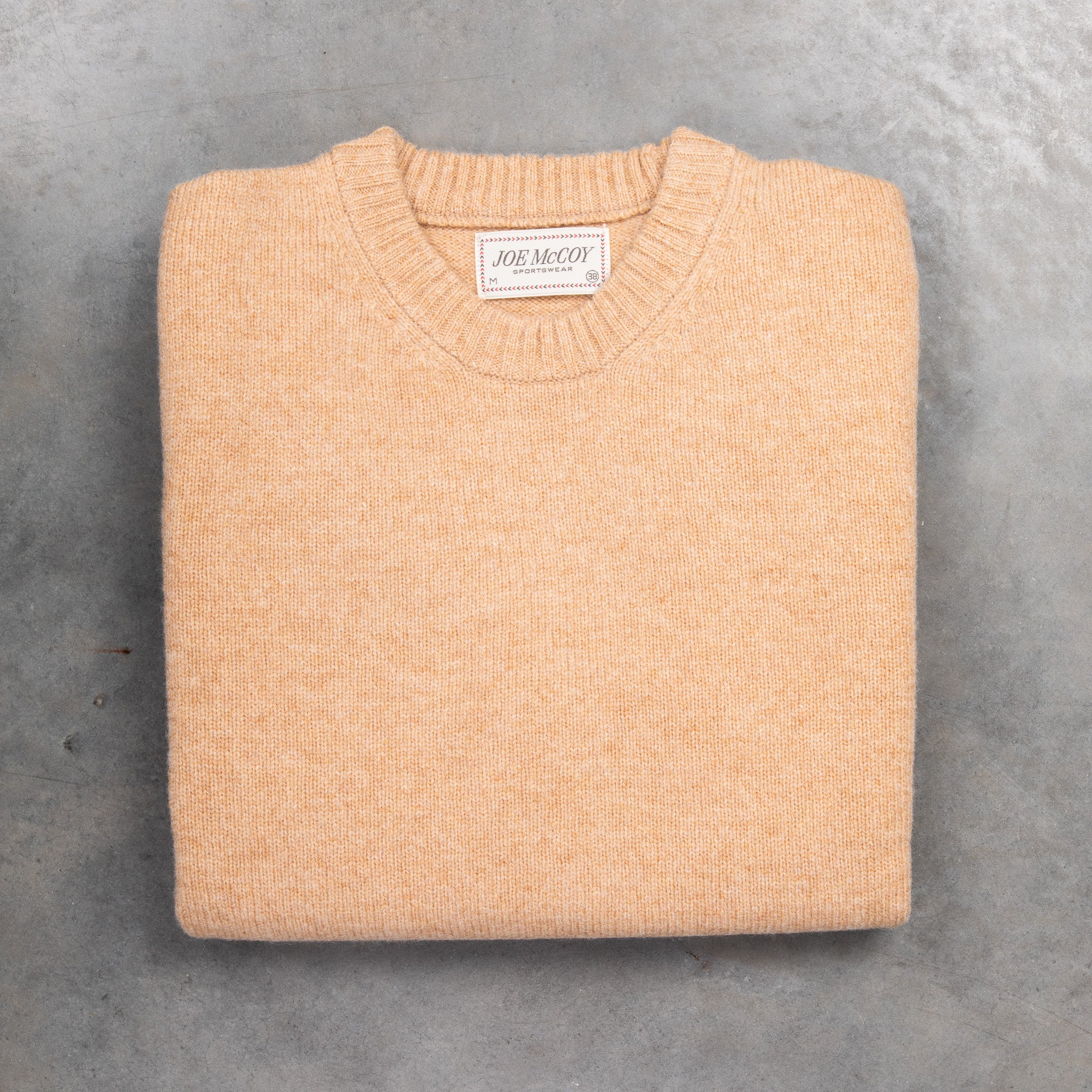 The Real McCoy&#39;s Wool Crew Neck Sweater Beige