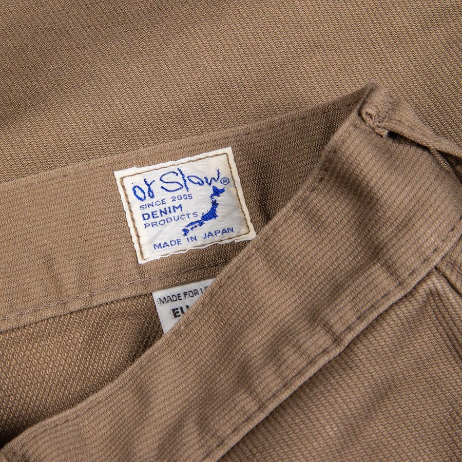 Orslow  107 Cotton Pique Ivy Fit pants Dusty olive