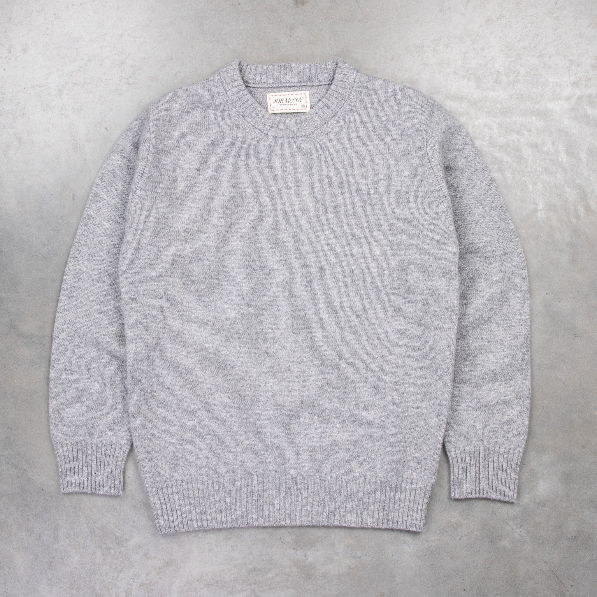 The Real McCoy&#39;s Wool Crewneck Sweater Grey