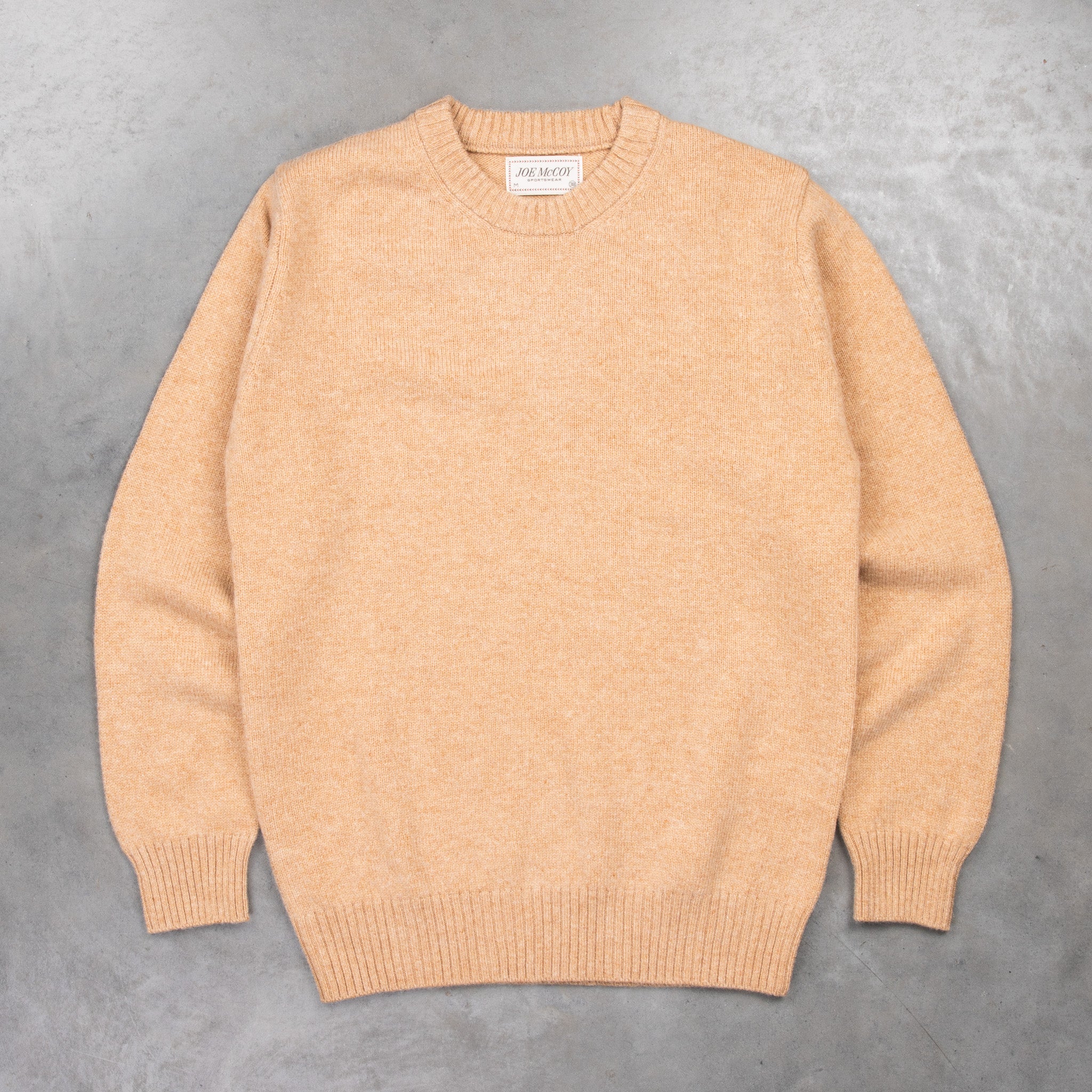 The Real McCoy&#39;s Wool Crew Neck Sweater Beige