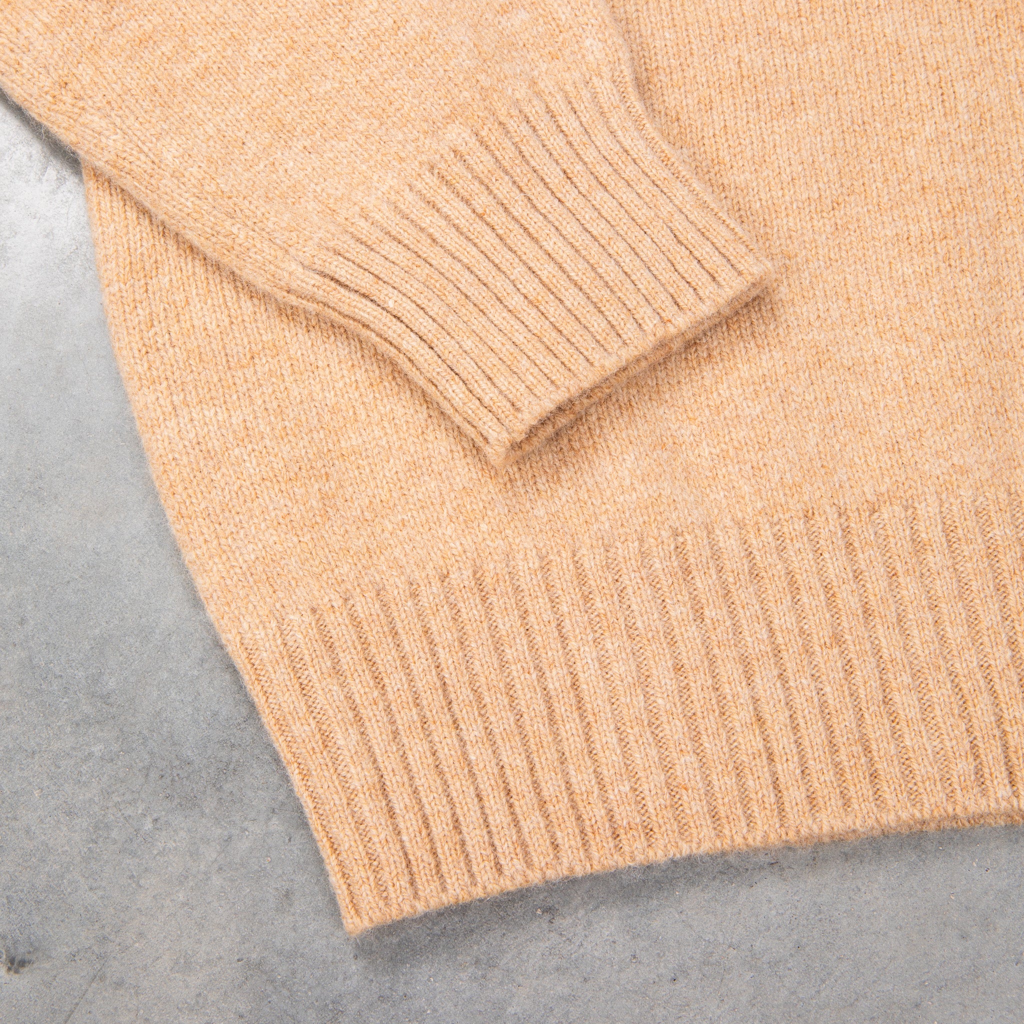 The Real McCoy&#39;s Wool Crew Neck Sweater Beige