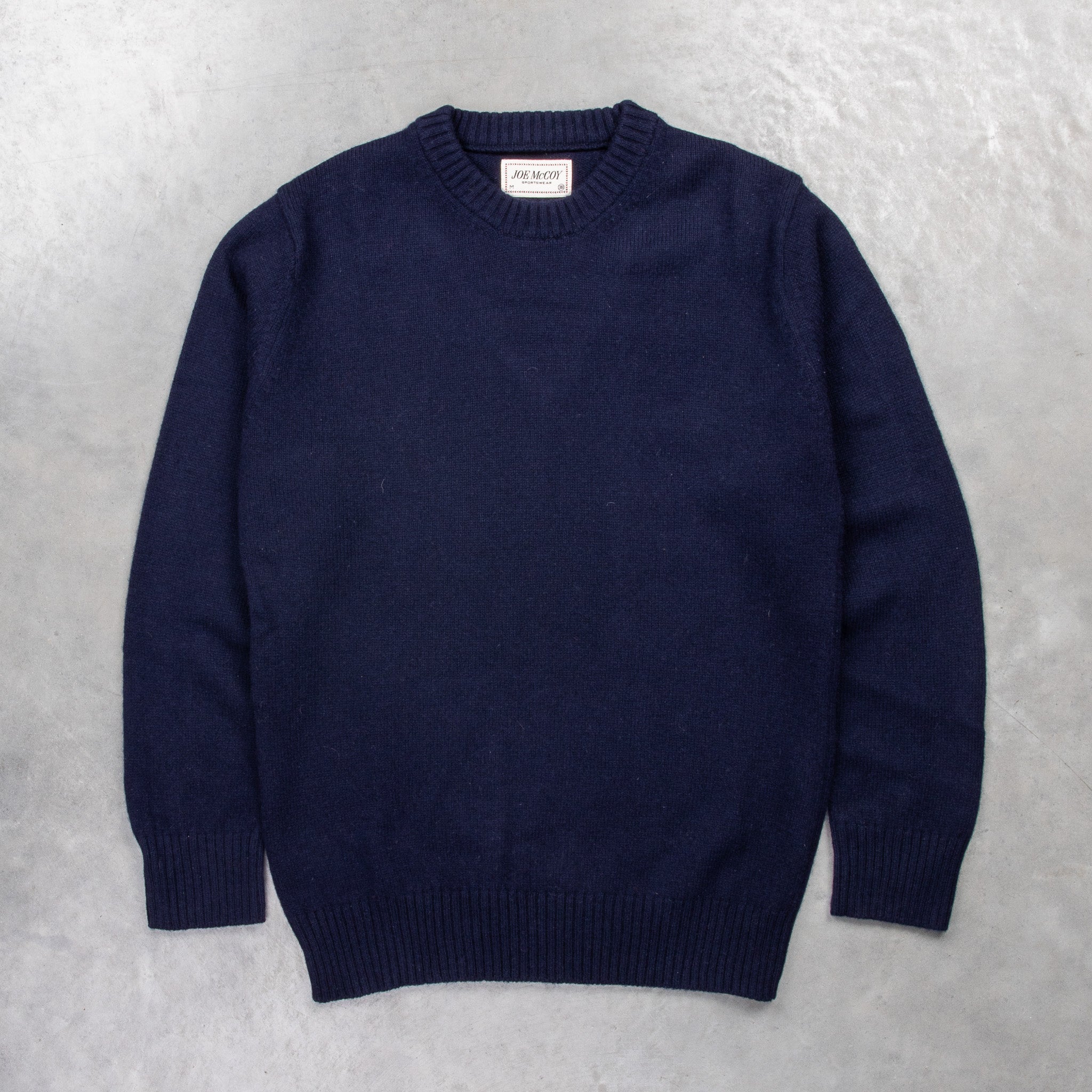 The Real McCoy's Wool Crewneck Sweater Navy – Frans Boone Store