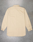 Orslow Cotton twill vintage fit work shirt beige