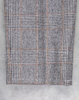 Rota Pantaloni High Rise Regular Fit Flannel Prince of Wales Check Beige
