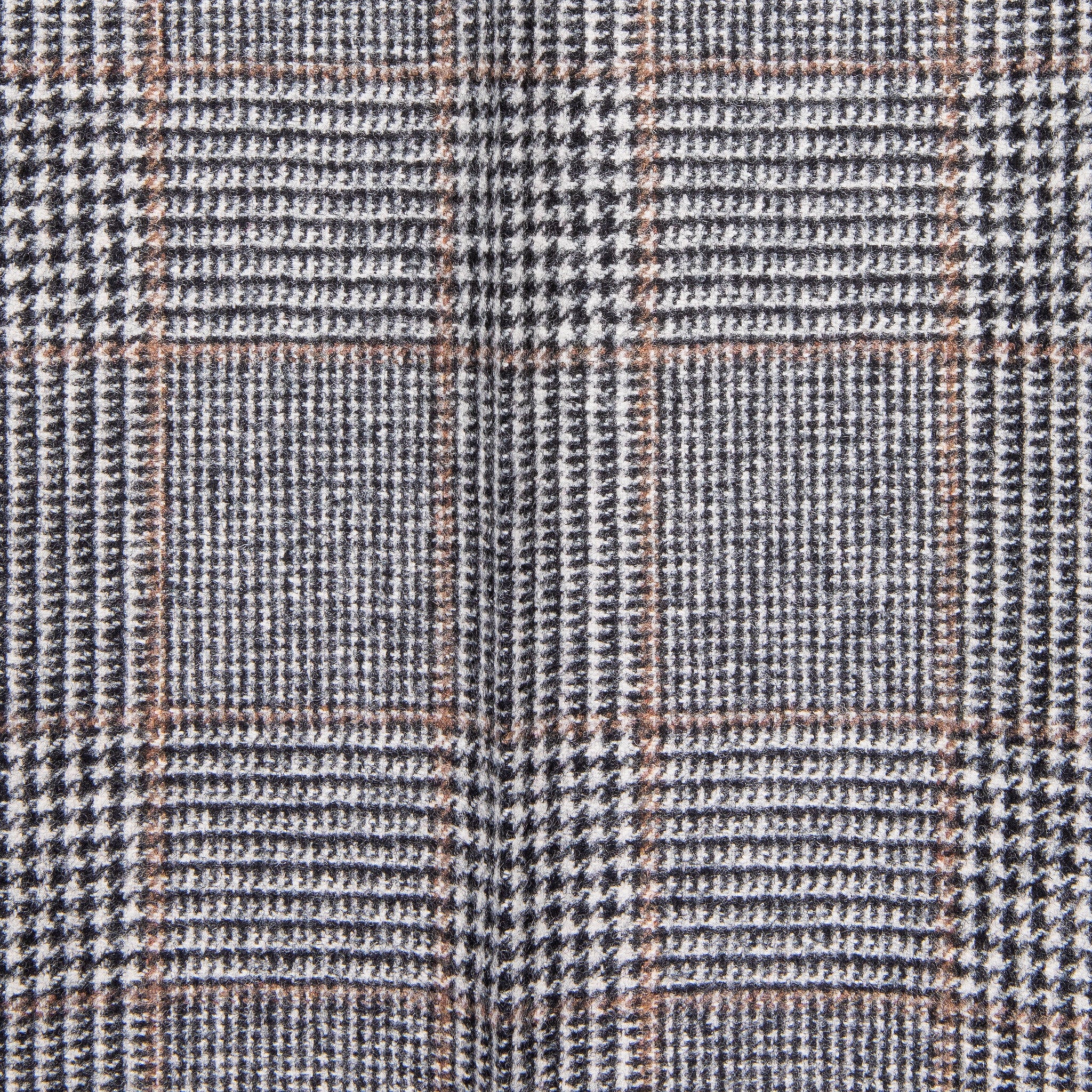 Rota Pantaloni High Rise Regular Fit Flannel Prince of Wales Check Beige