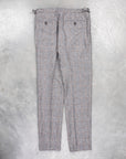 Rota Pantaloni High Rise Regular Fit Flannel Prince of Wales Check Beige