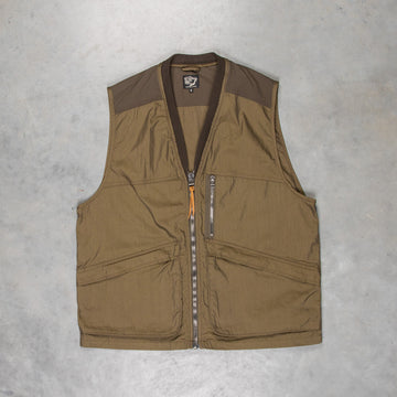 Orslow Cotton Nylon utility vest Army green