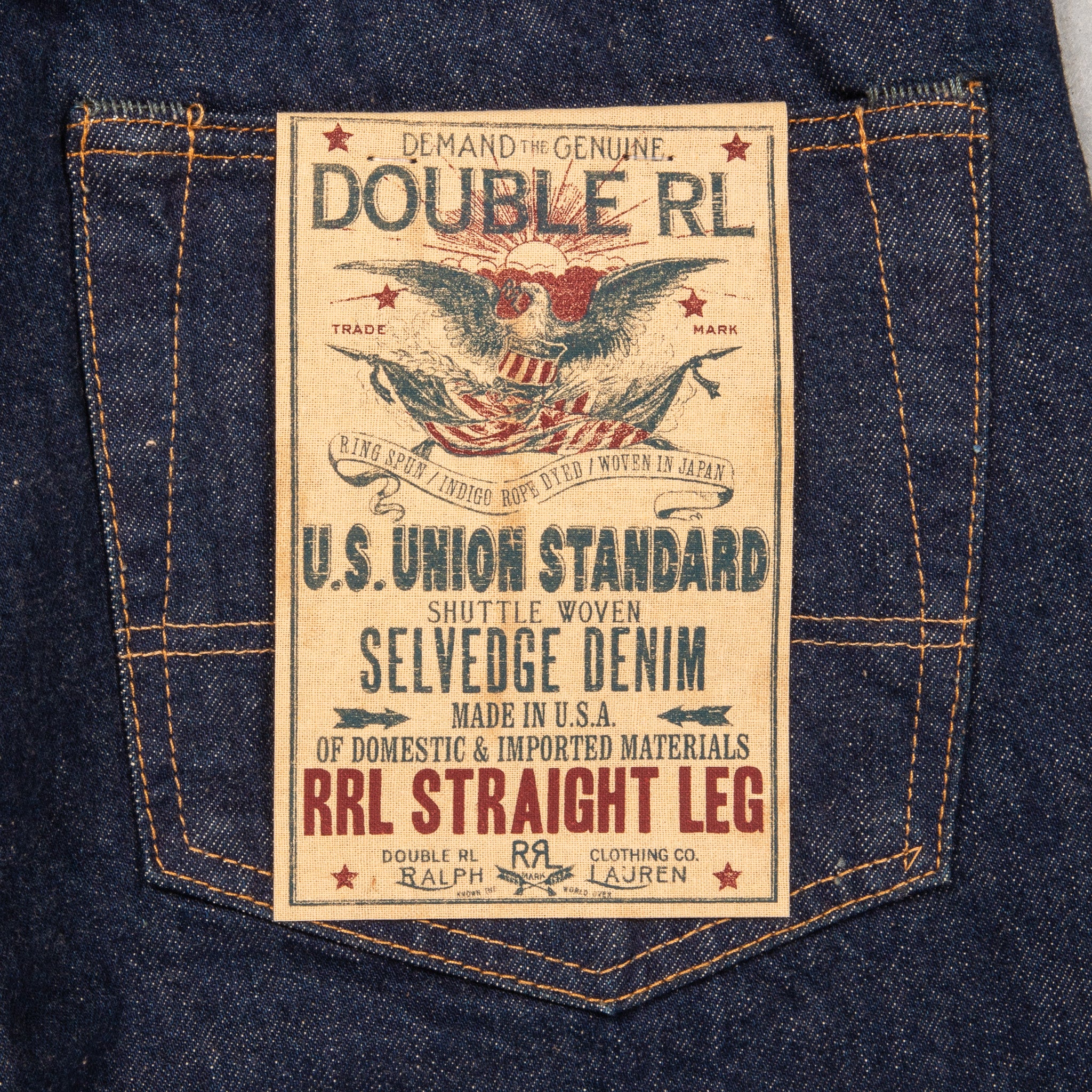 RRL Low Straight &quot;Original&quot; Once Washed