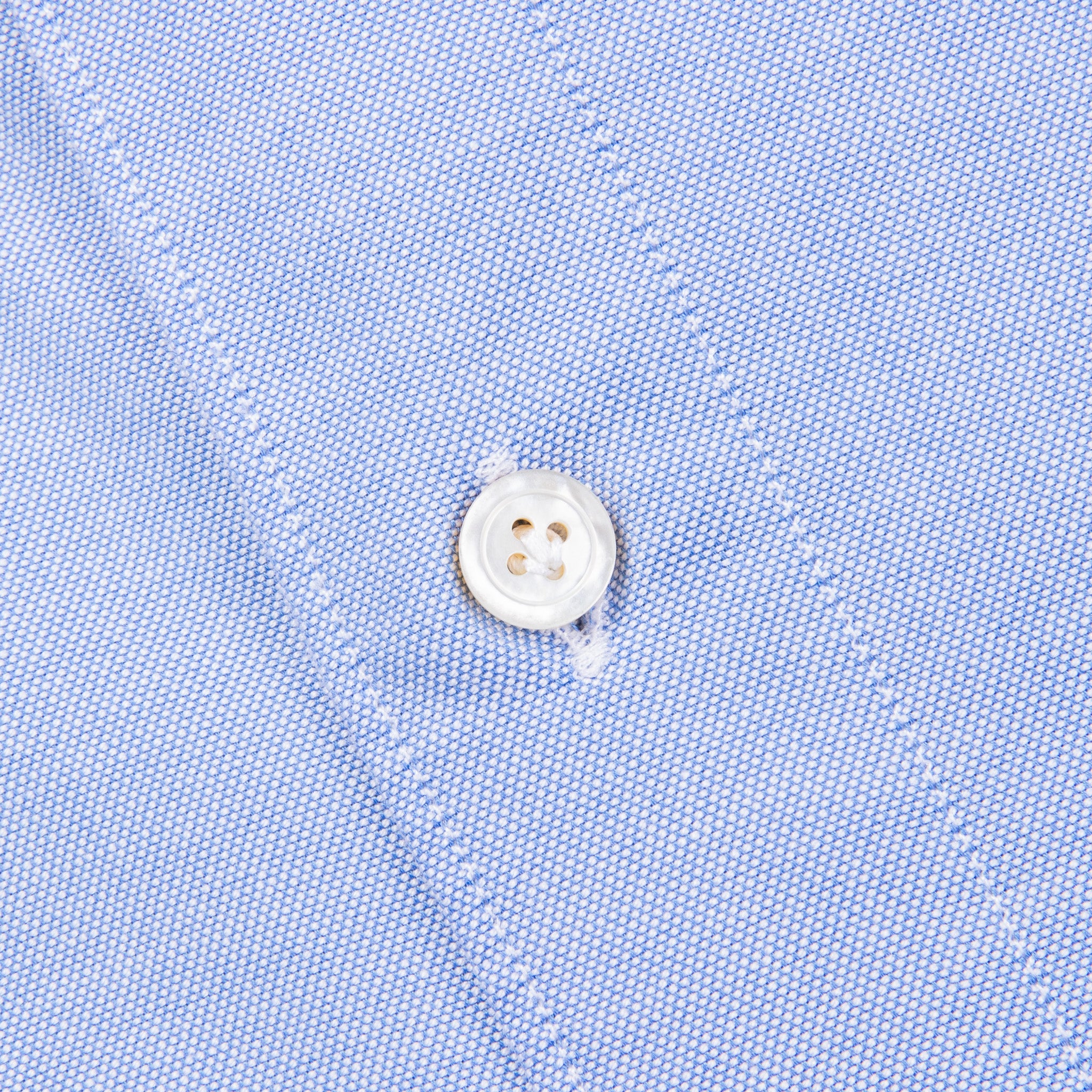 Finamore Gaeta Shirt Sergio Collar Washed Oxford Blue