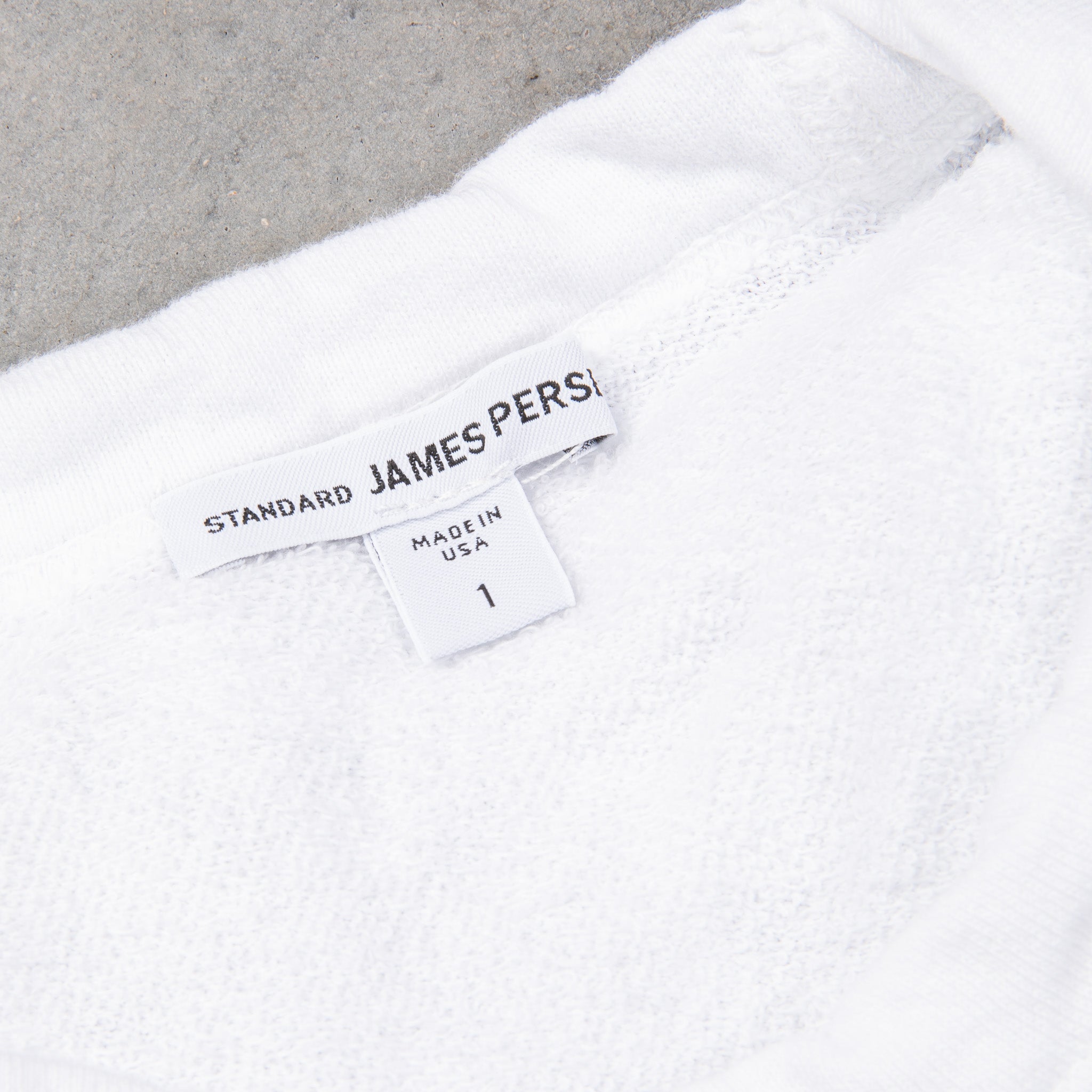 James Perse Vintage Fleece Raglan Sweat White