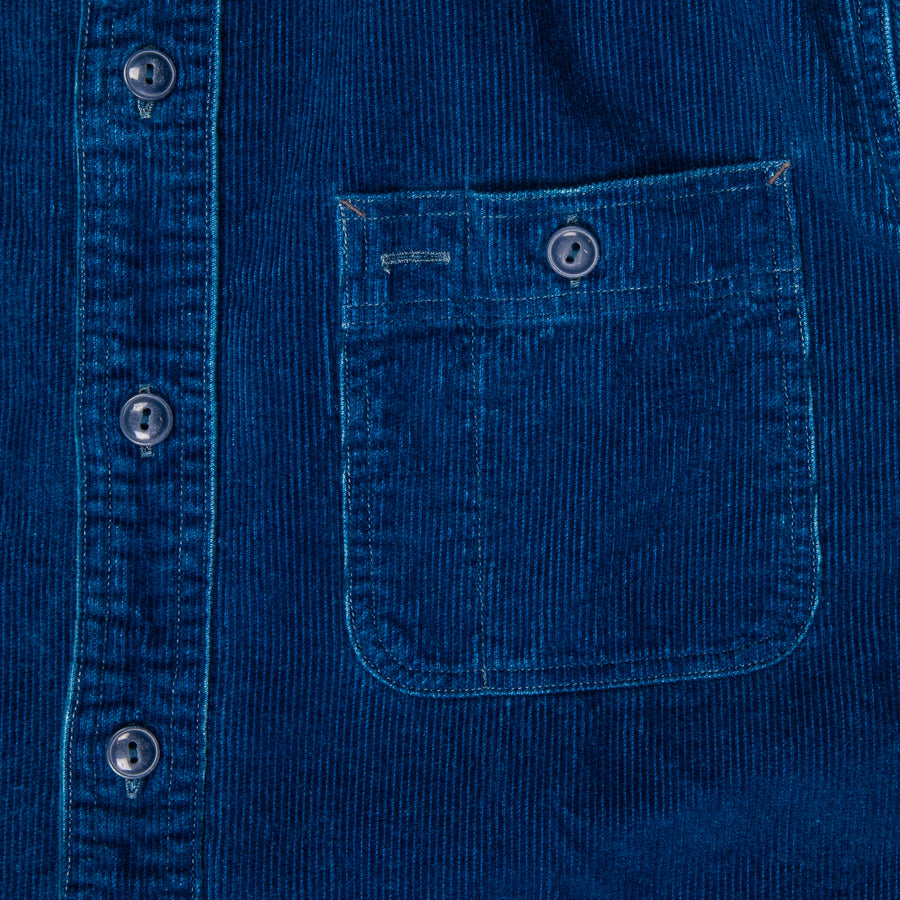 RRL Luke long sleeve  workshirt corduroy dark indigo