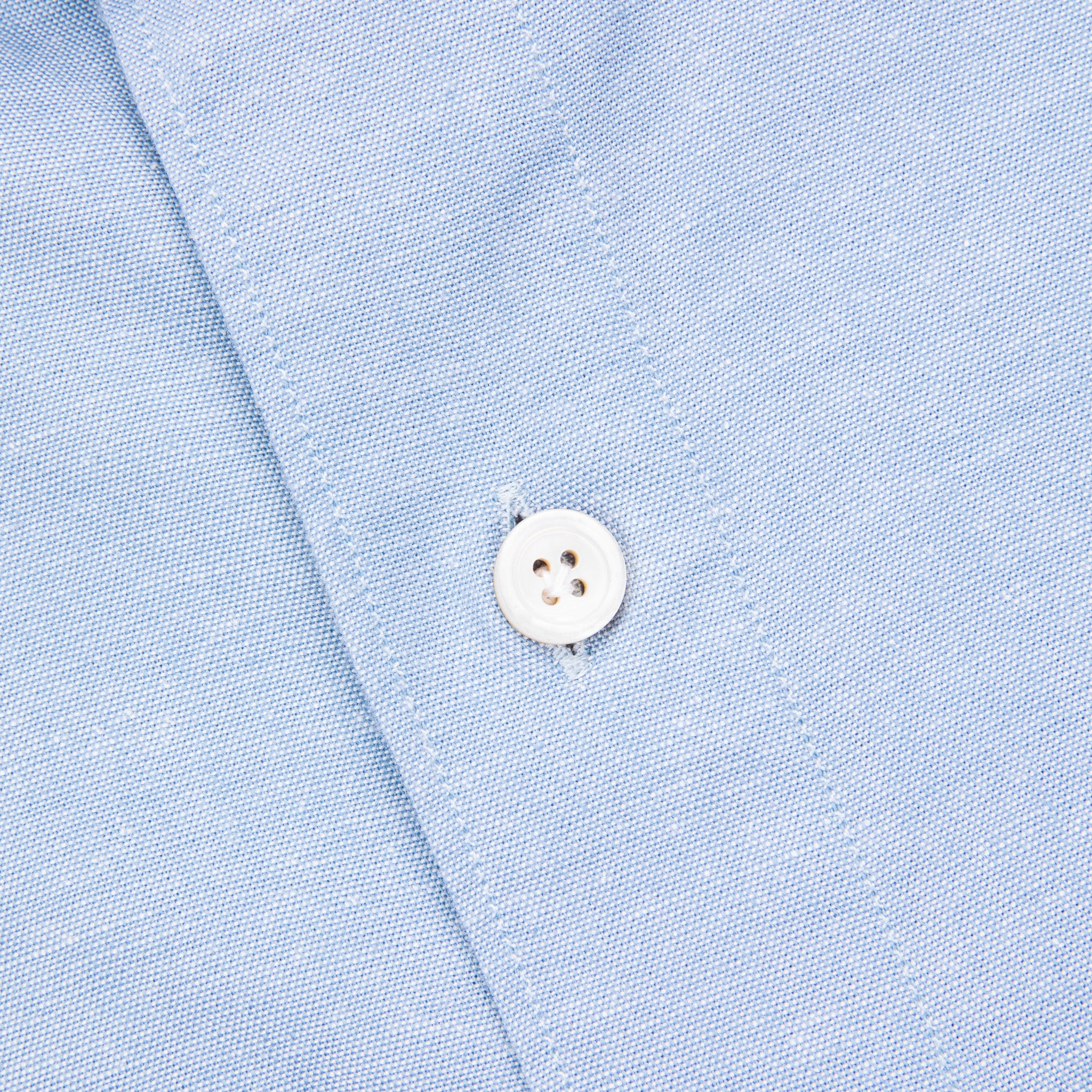 Finamore Tokyo Fit Collo Sergio Chambray Blu Chiaro