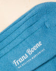Frans Boone x Pantherella Waddington Cashmere Socks Soft Teal