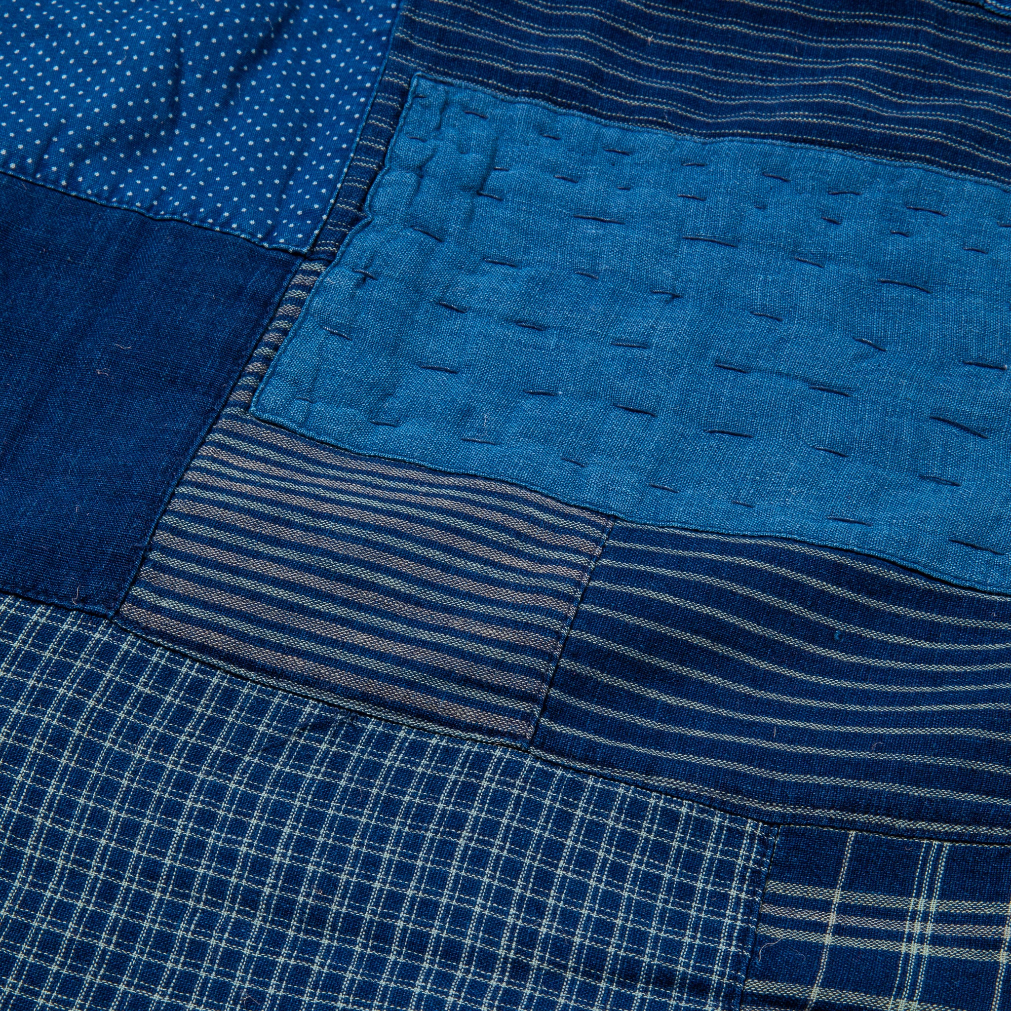 破格 RRL INDIGO QUILTING BADGETT VEST ダブルアールエル ダイヤ 