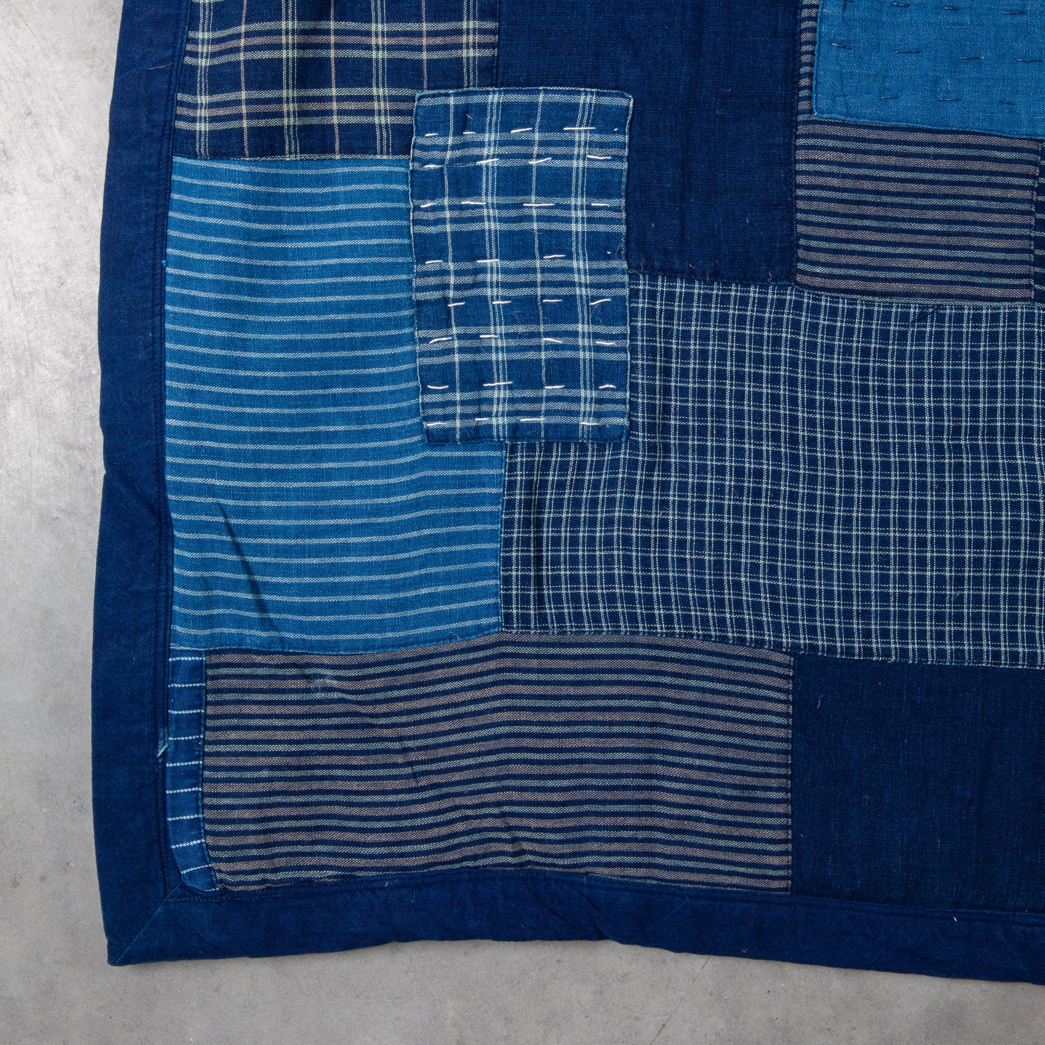 RRL Quilt indigo Cream