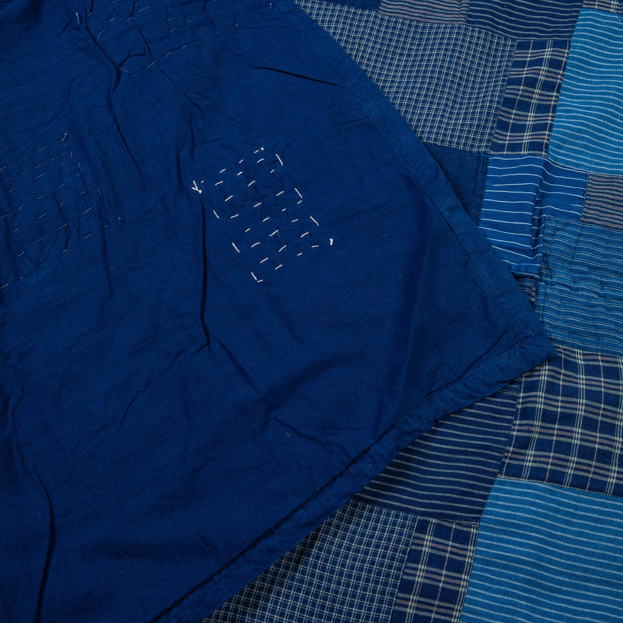 RRL Quilt indigo Cream