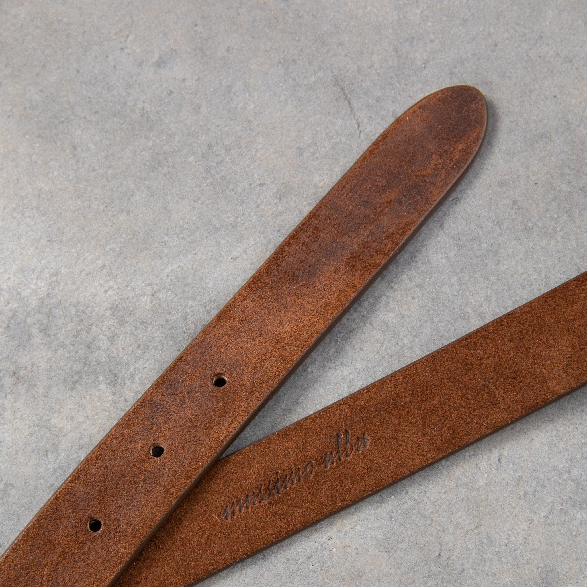 Massimo Alba Budapest Belt Suede Tobacco
