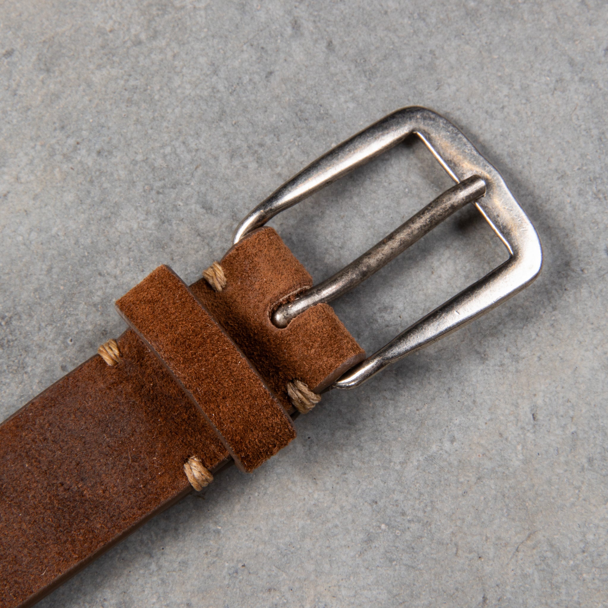 Massimo Alba Budapest Belt Suede Tobacco