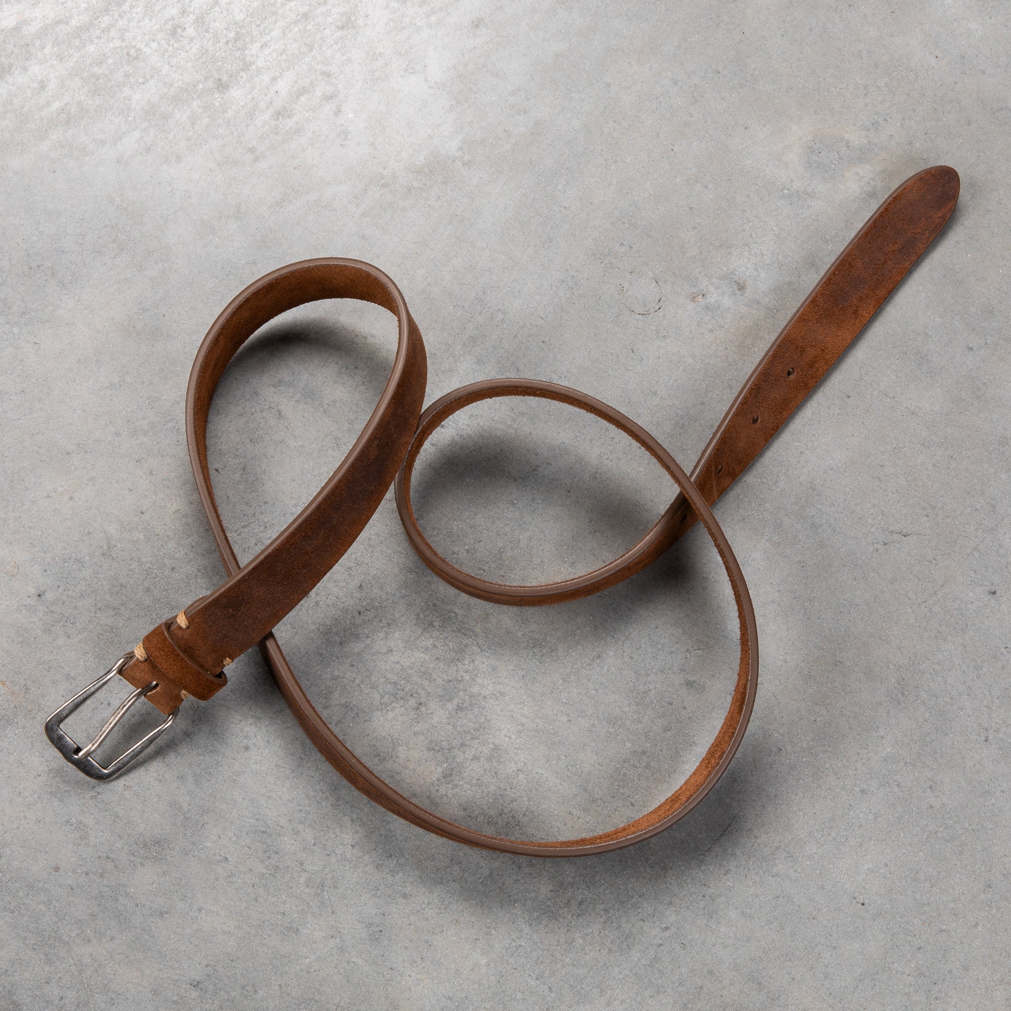 Massimo Alba Budapest Belt Suede Tobacco