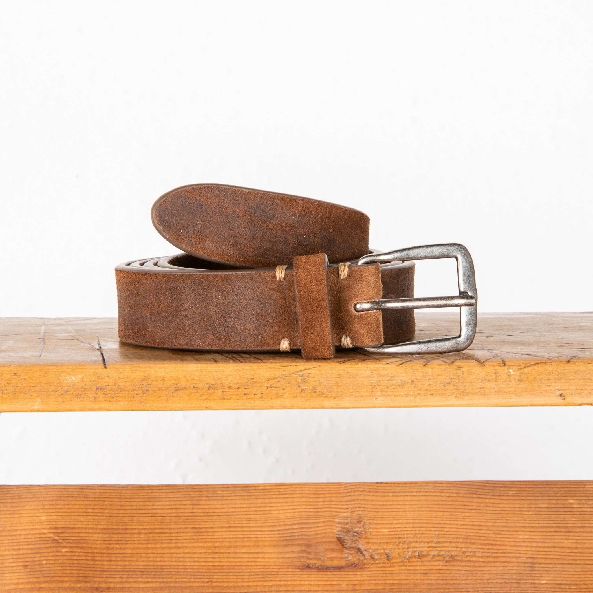 Massimo Alba Budapest Belt Suede Tobacco
