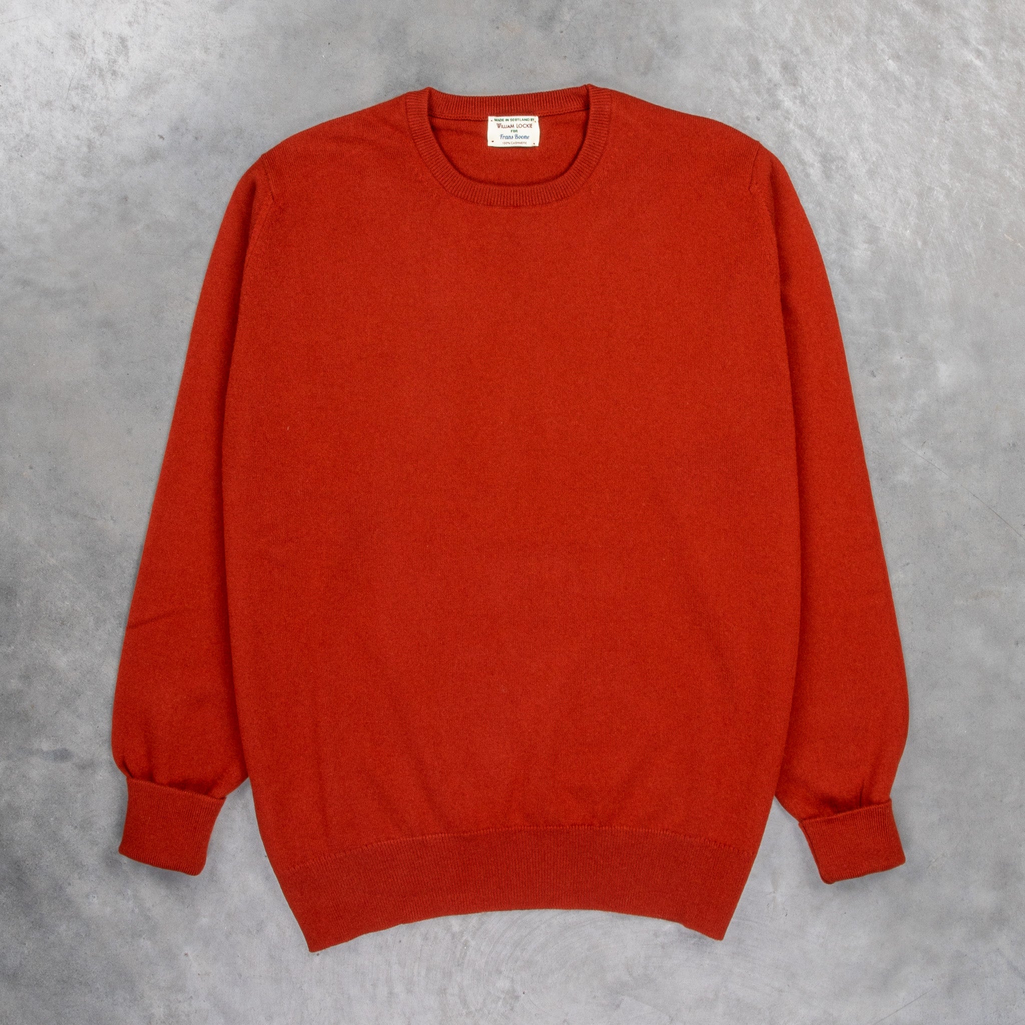 William Lockie Oxton Cashmere Crew Neck Harissa