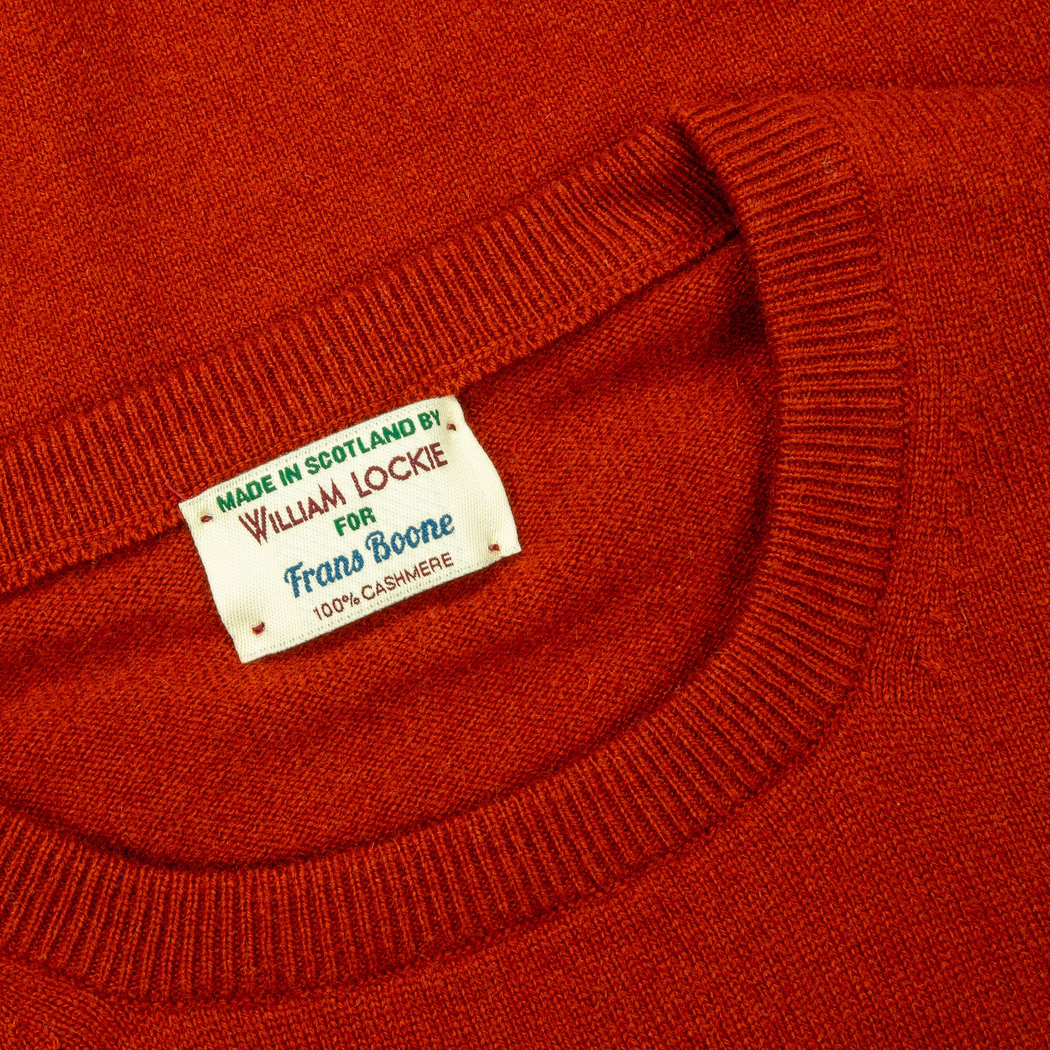William Lockie Oxton Cashmere Crew Neck Harissa