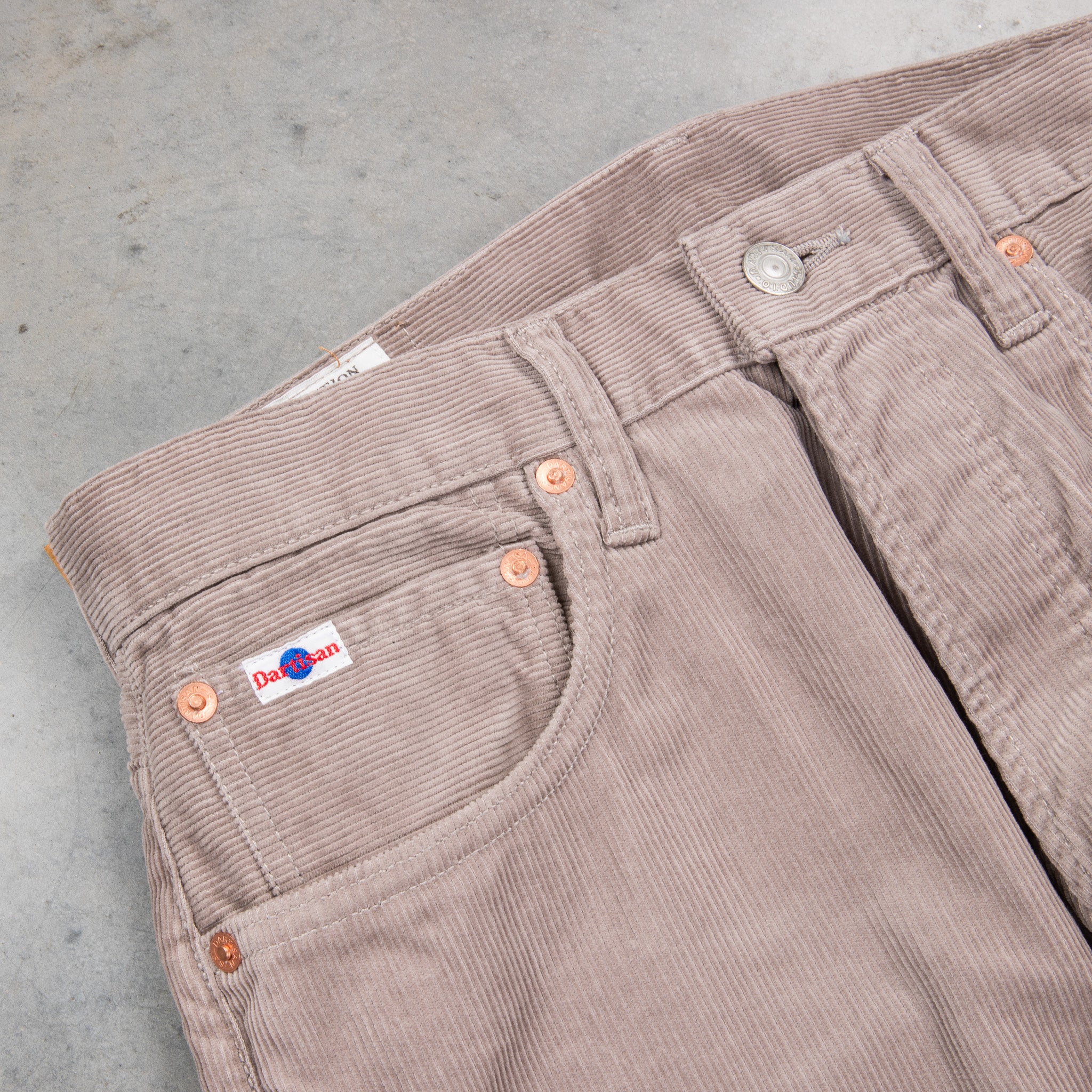 Studio D'Artisan FB-909 High Rise Tapered 13-Wale Corduroy Grey