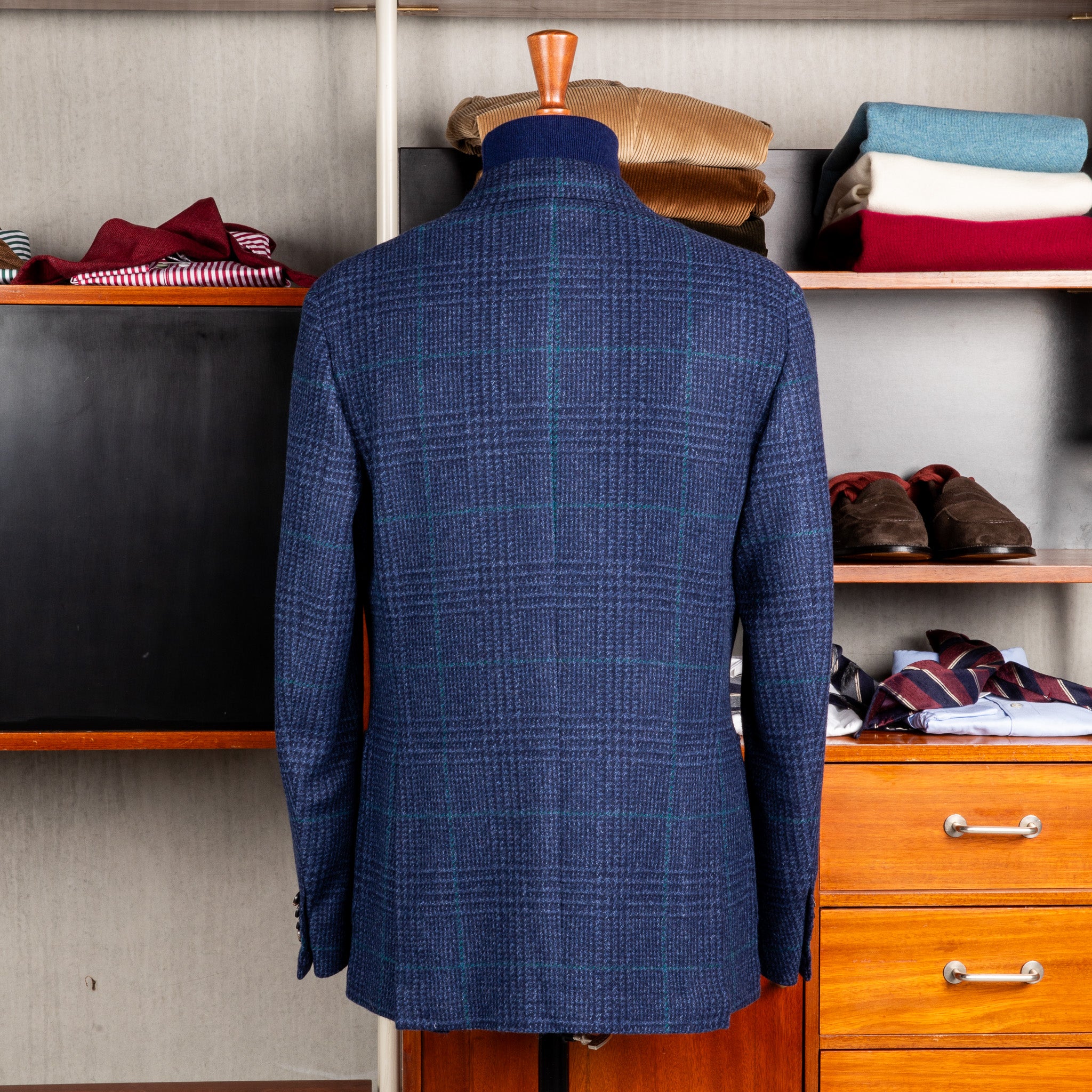 De Petrillo Posillipo Jacket Prince of Wales Navy – Frans Boone Store